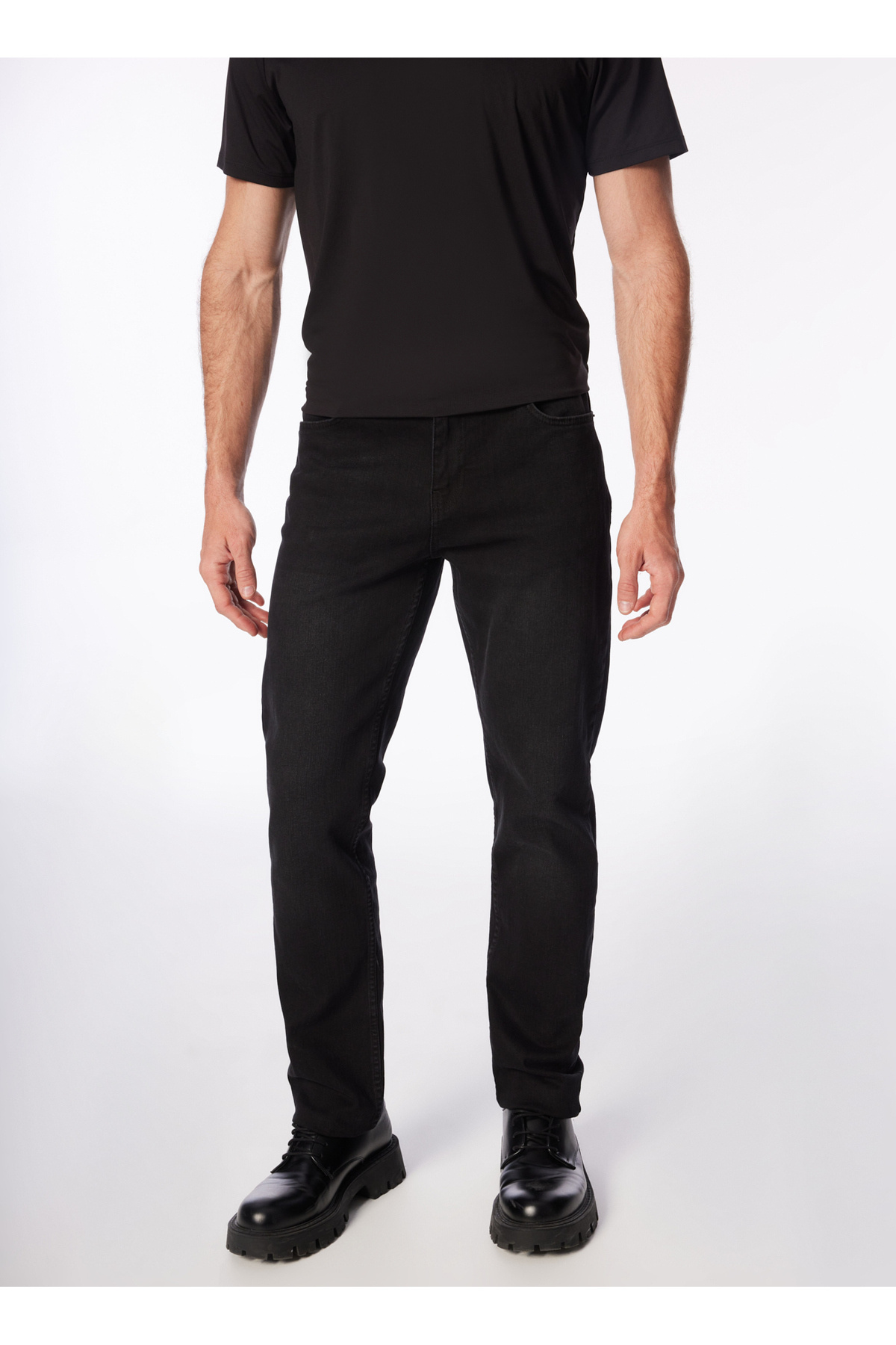 Fabrika Siyah Erkek Slim Fit Denim Pantolon AKA 3 görsel 3