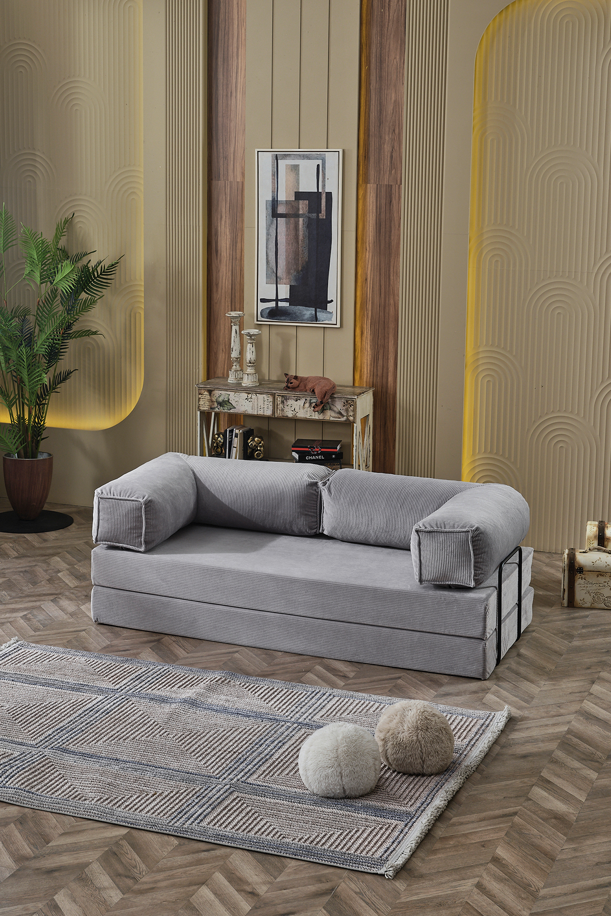 Tiny 80x160 Sofa Gaming Chair Cinema Seat Bedding Corduroy (Session 36 cm)