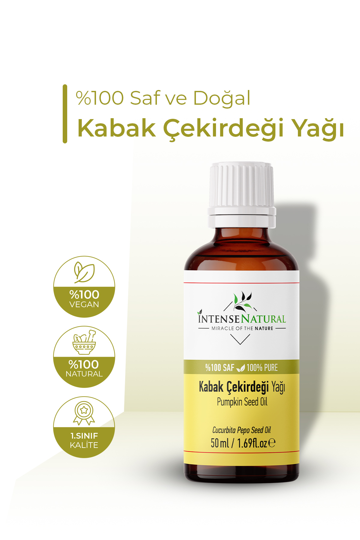 روغن دانه کدو تنبل پرس سرد ۵۰ میلی لیتر × ۲ عدد روغن دانه کدو تنبل ۱۰۰٪ خالص و طبیعی — NTR-1052 — تصویر 4 از 8