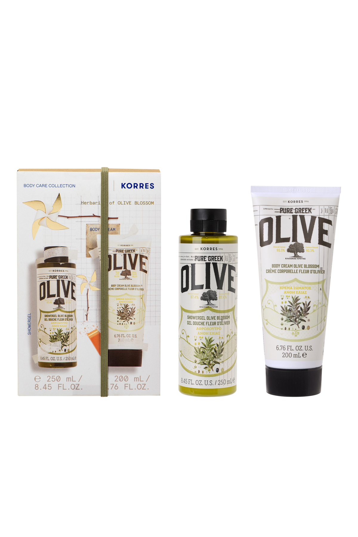 Korres Pure Greek Olive Blossom Shower Gel 250 ml & Body Milk