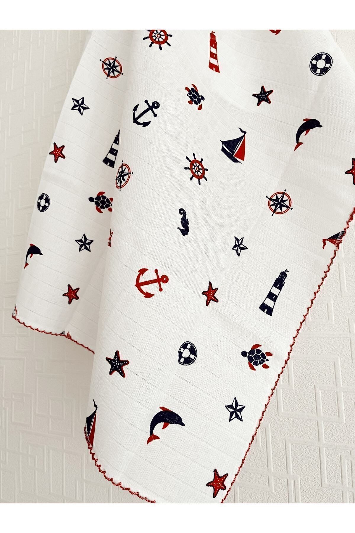 Cloudy Çok Amaçlı Müslin 04-denizci 80*90 Cm Bebek & Çocuk & Yeni Doğan Müslin Battaniye, Müslin fotoğrafı 4 (önizleme)