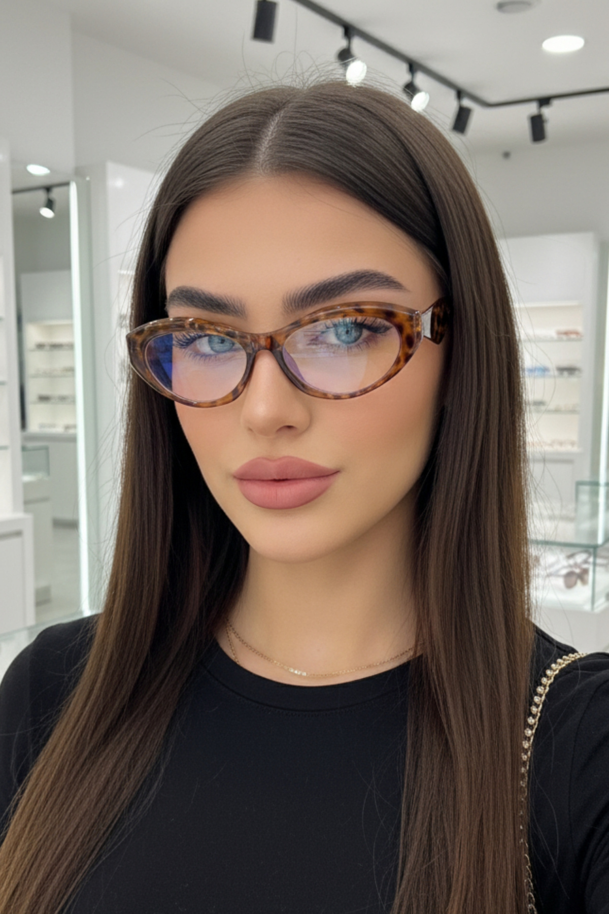 COOLANDBETTER PR Alessi Zarif & Şık Kadın Cat Eye Güneş Gözlüğü – Mavi ışık koruma, ekran gözlüğü