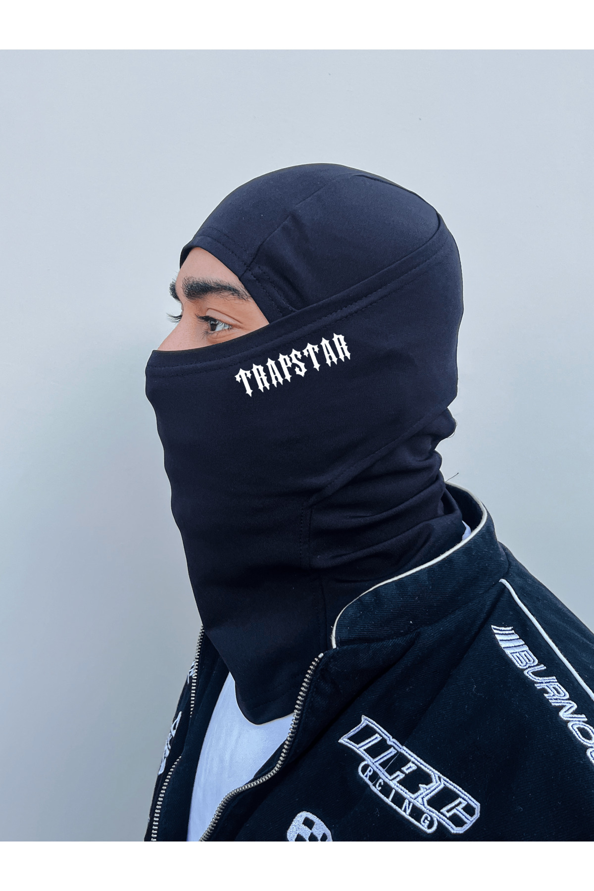 Flex Siyah kar maskesi Yazı Baskılı Reflektör balaclava-balaklava-bere-boyunluk-maske görsel 2