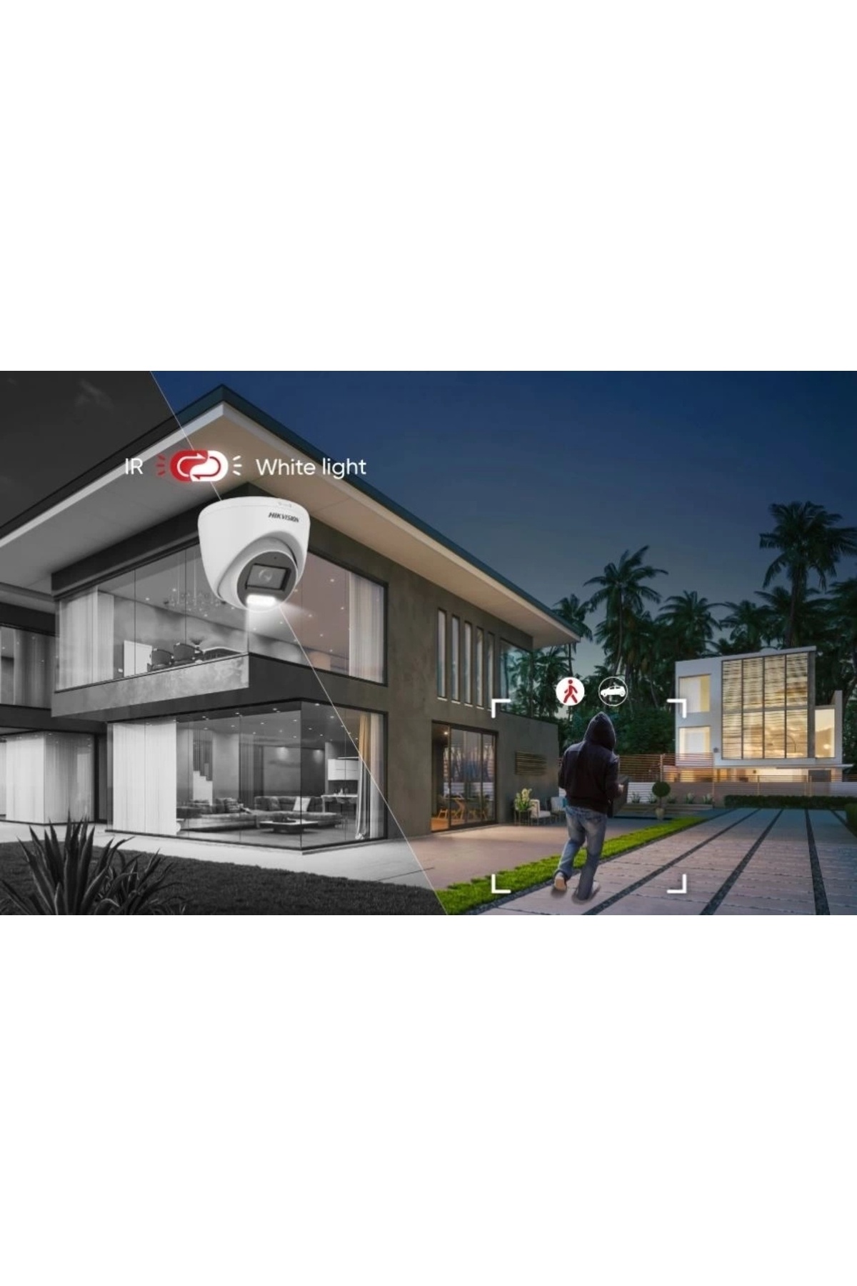 Hikvision Ds-2cd1043g2-lıuf 4mp 2.8mm Hybrid Light Sesli Ip Bullet Kamera