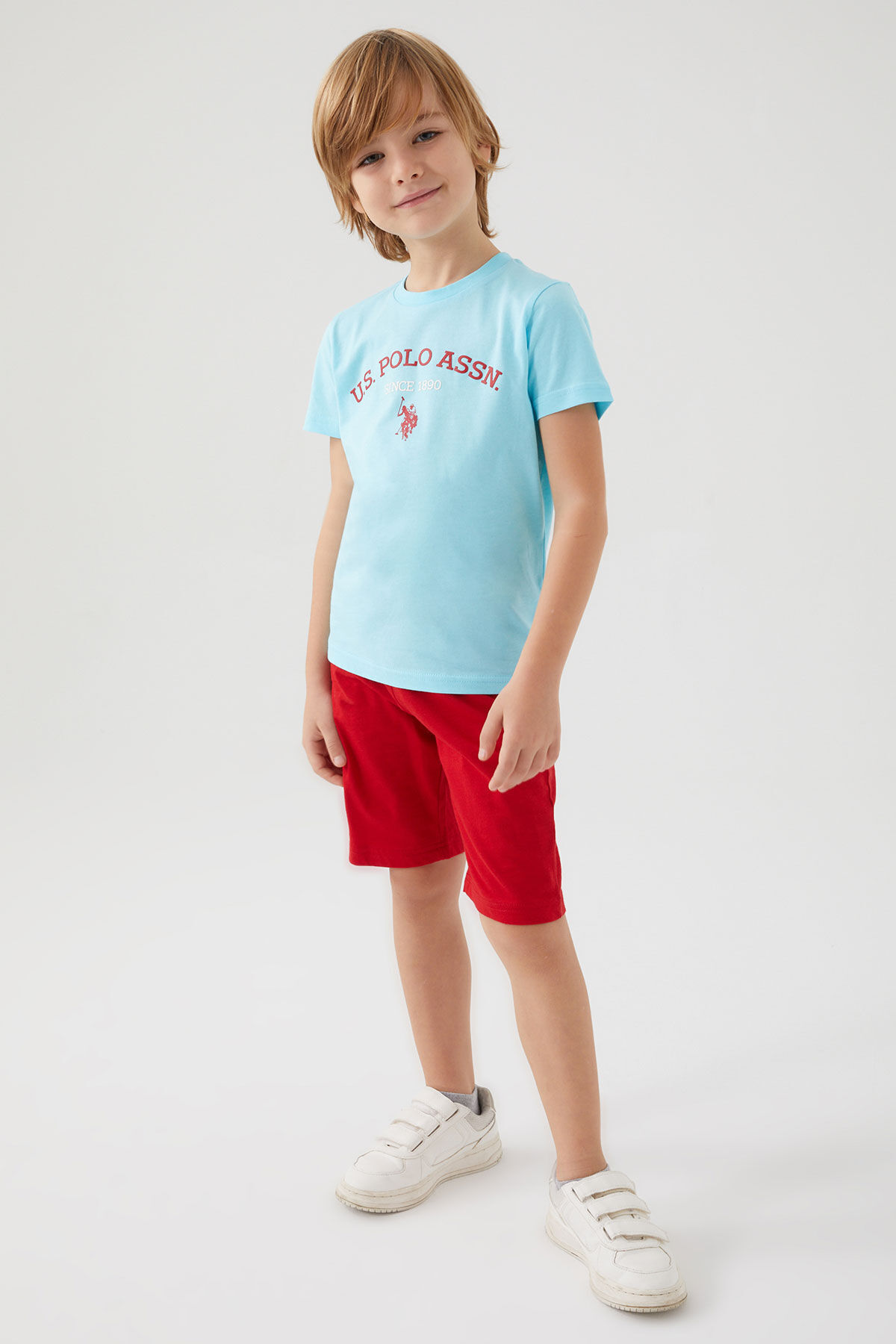 ست بالاتنه و پایین تنه پسرانه راسته فاق نرمال آستین استاندارد | یو اس پولو U.S. Polo Assn. US1369-C - تصویر 3