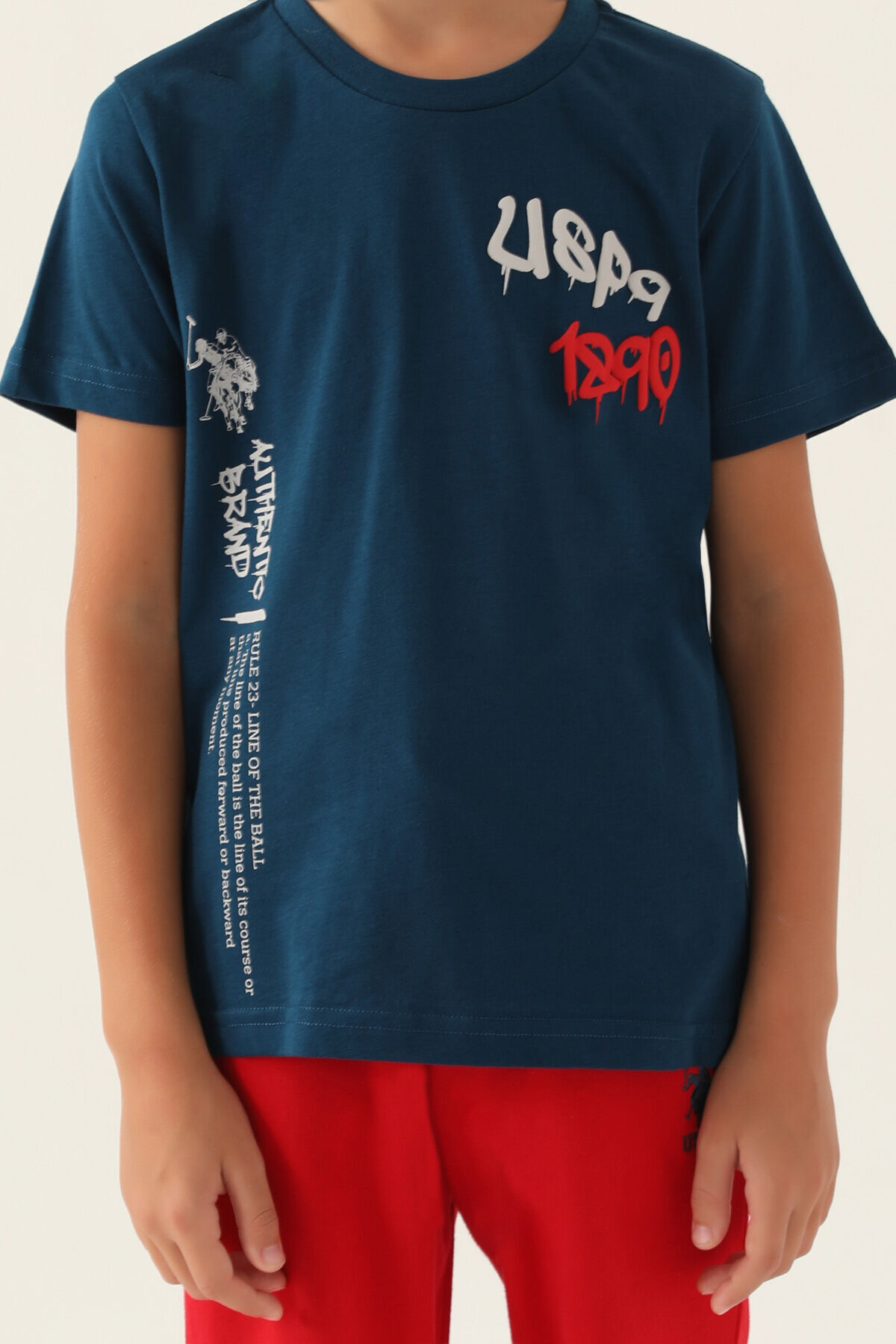 ست بالاتنه و پایین تنه پسرانه راسته فاق نرمال آستین استاندارد | یو اس پولو U.S. Polo Assn. US1751-C - تصویر 4