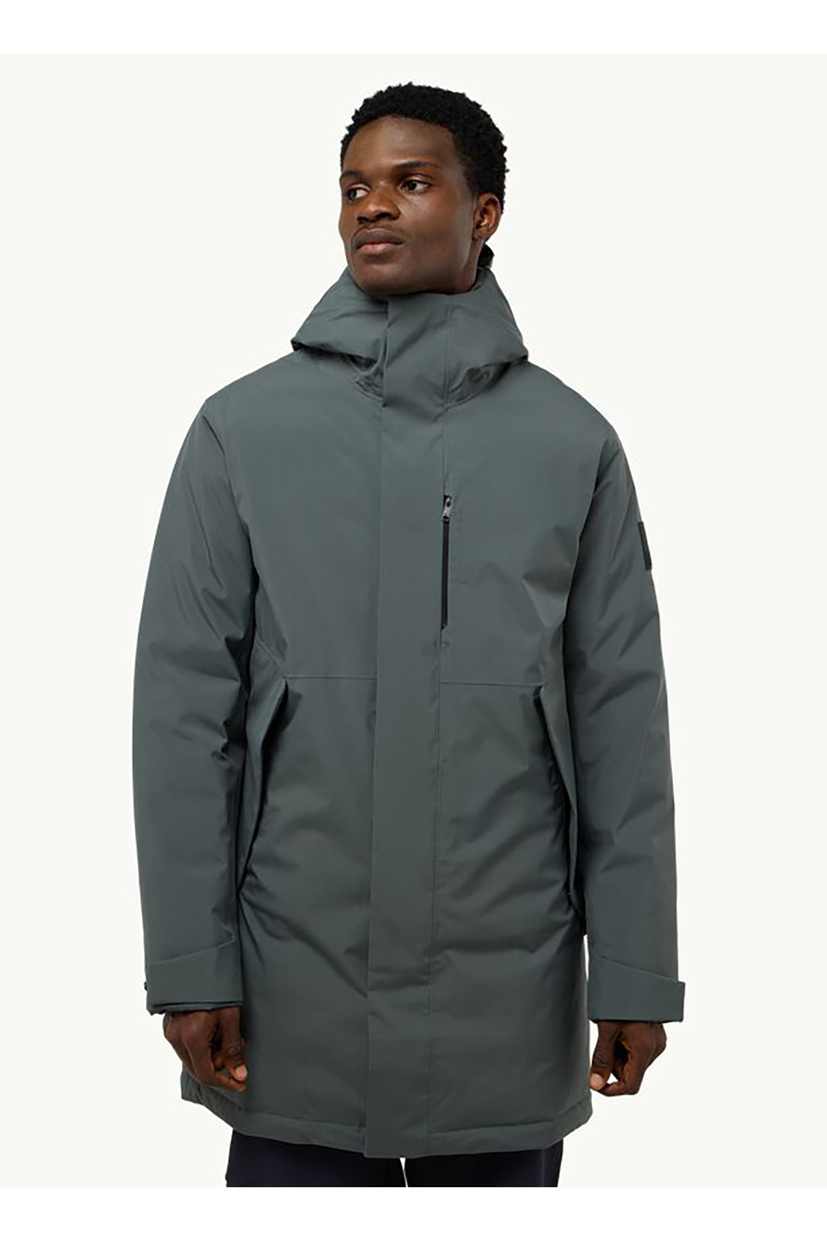 جک ولف اسکین A60201BRANDENBURGER COAT M کاپشن مردانه معمولی کلاهدار سبز