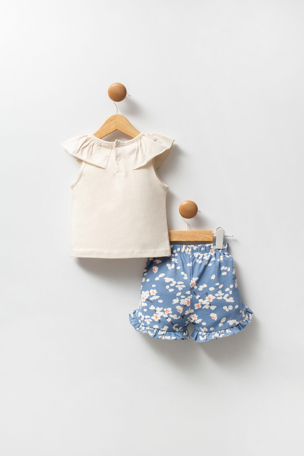 U.S. Polo Assn. Kız Bebek Krem Bebek Takım fotoğrafı 4 (önizleme)