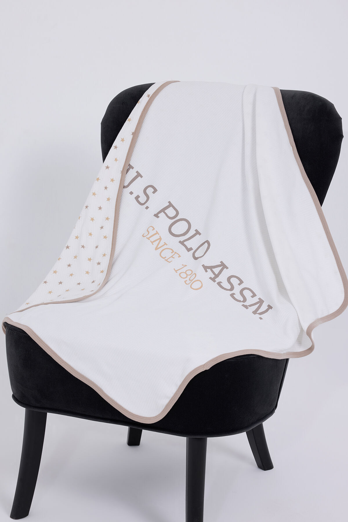 U.S. Polo Assn. U.S. Polo Assn Erkek Bebek Beyaz Battaniye fotoğrafı 2 (önizleme)