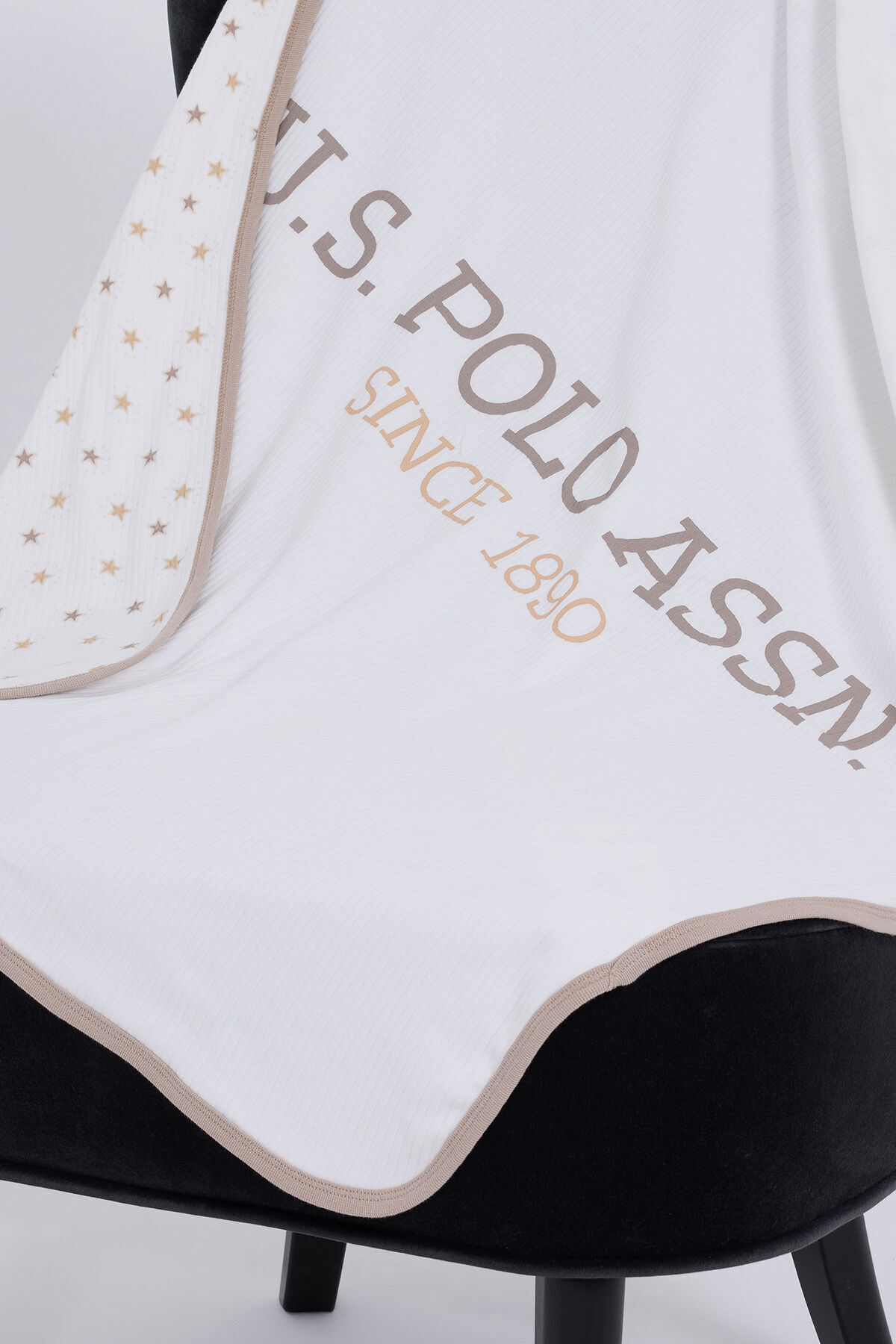 U.S. Polo Assn. U.S. Polo Assn Erkek Bebek Beyaz Battaniye fotoğrafı 3 (önizleme)