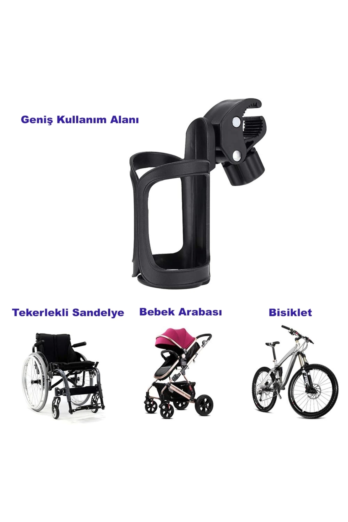DailyTech Bisiklet Bebek Arabası Bardak Biberon Şişe Tutucu fotoğrafı 7 (önizleme)