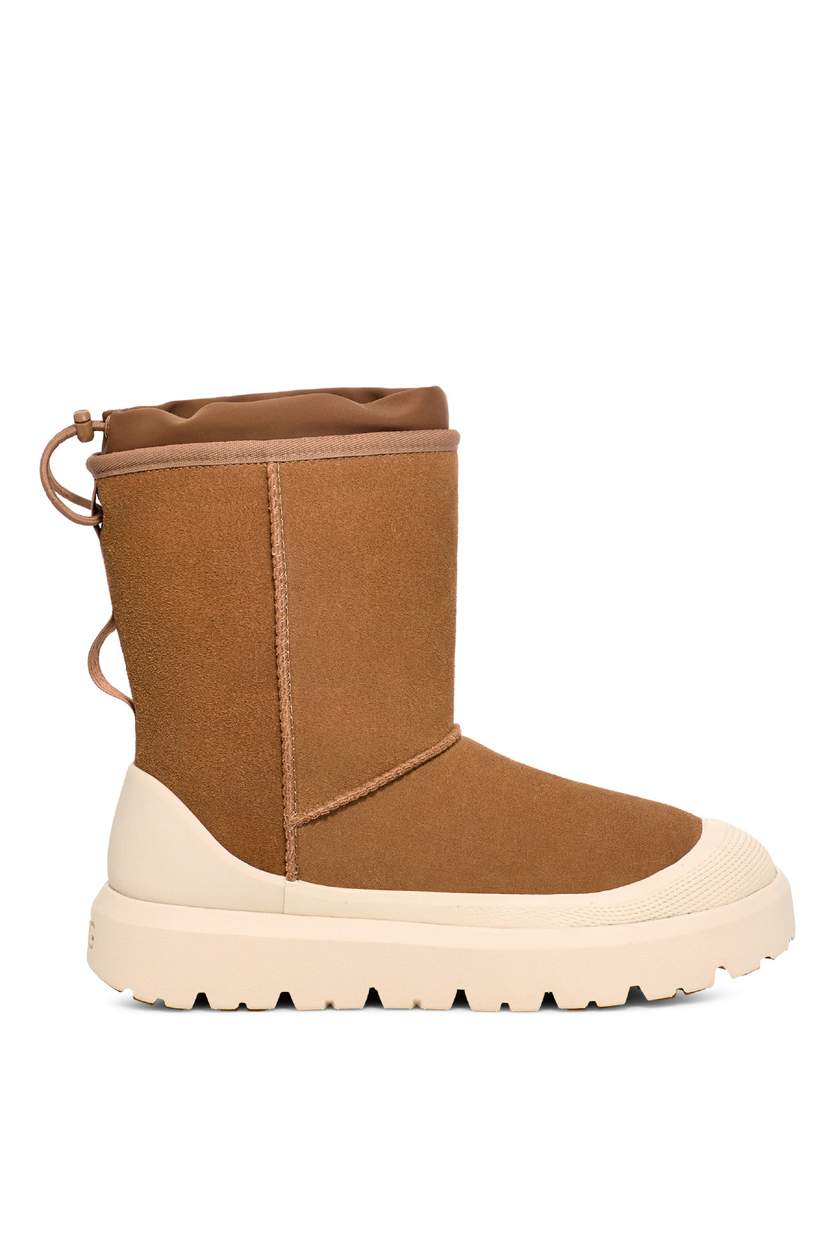 آگ چکمه جیر مردانه قهوه‌ای روشن، مدل کلاسیک کوتاه، مناسب برای آب و هوای ترکیبی