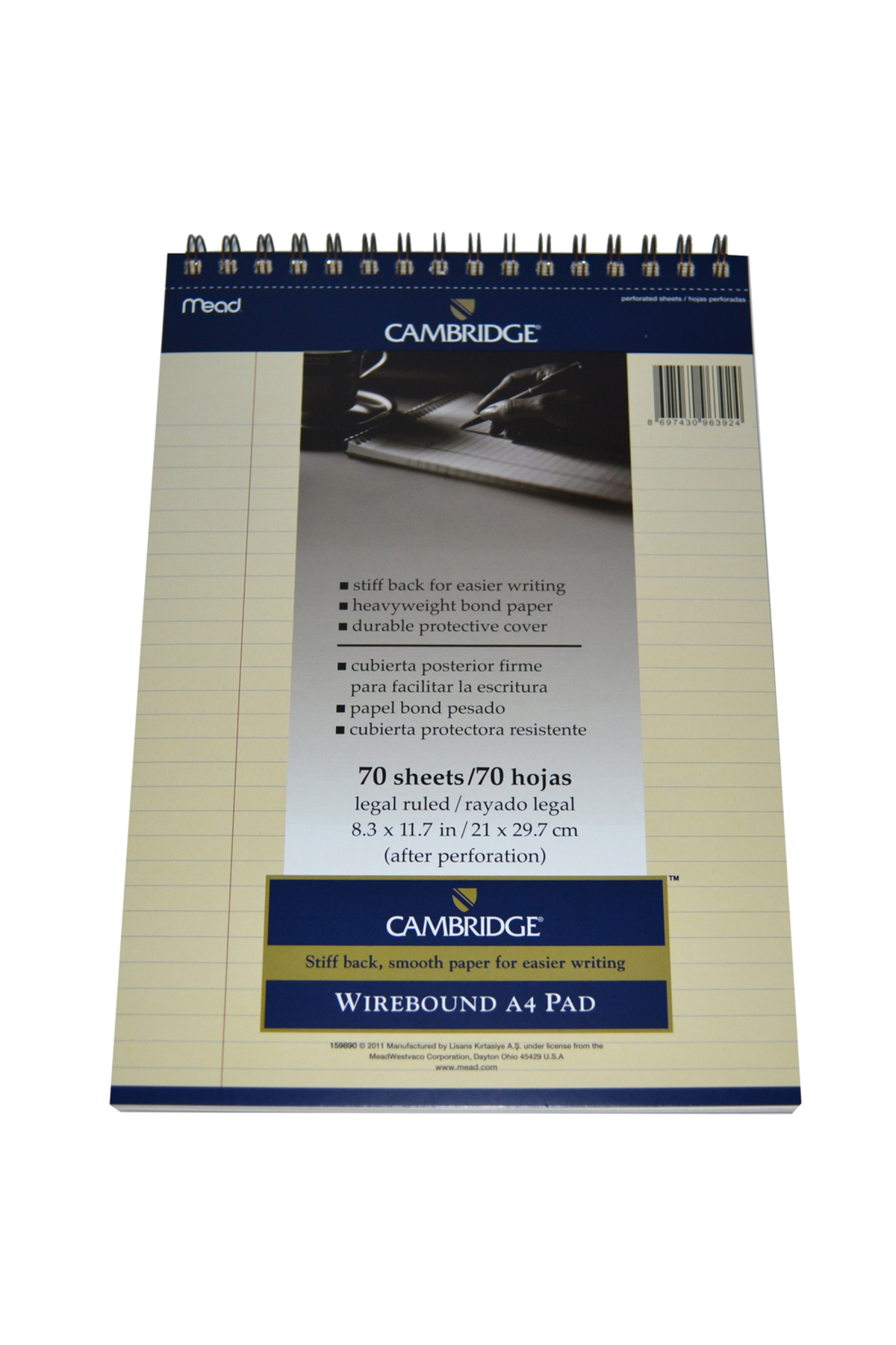 Mead Cambridge A4 Bloknot Çizgili 70 Yaprak Fildişi - Fiyatı