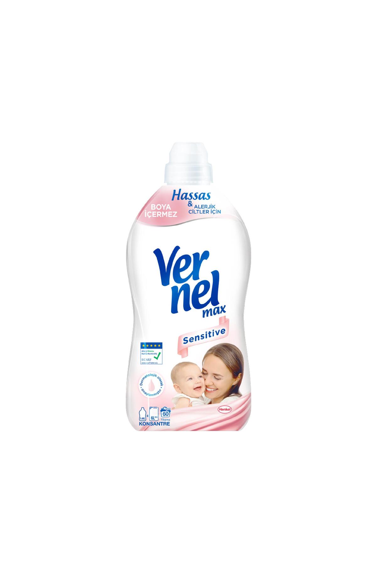 Vernel Max Yumuşatıcı Sensitive 1,44 Litre - Fiyatı, Yorumları