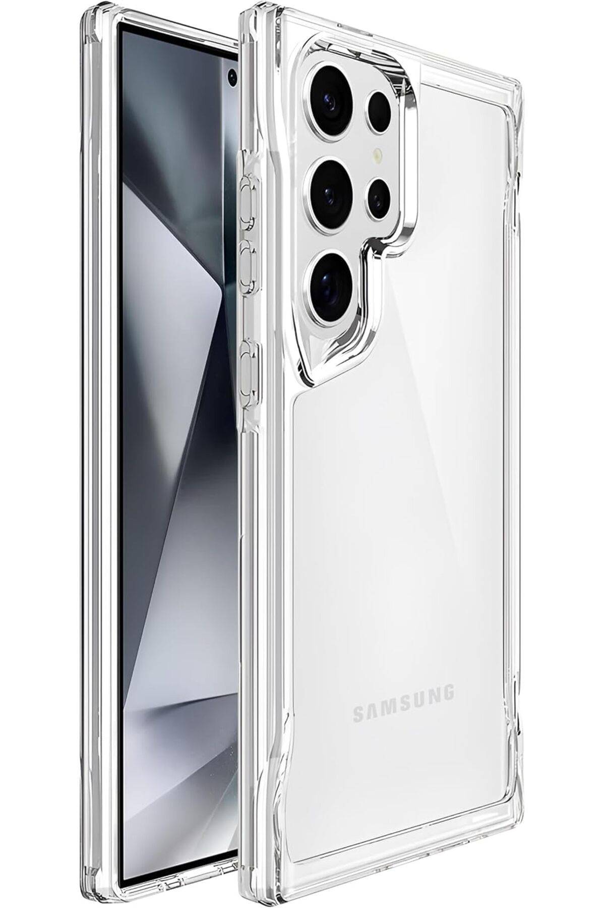 STOREMAX S24 Ultrauyumlu Crystal Serisi Şok Emici Yumuşak Silikon Kenar Arkası Sert Polikarbonat