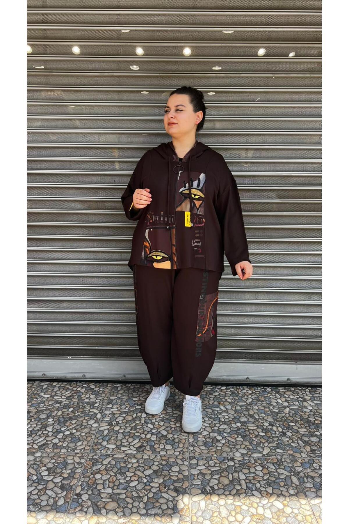 selma Büyük Beden Rahat Kesim Tasarım Takım