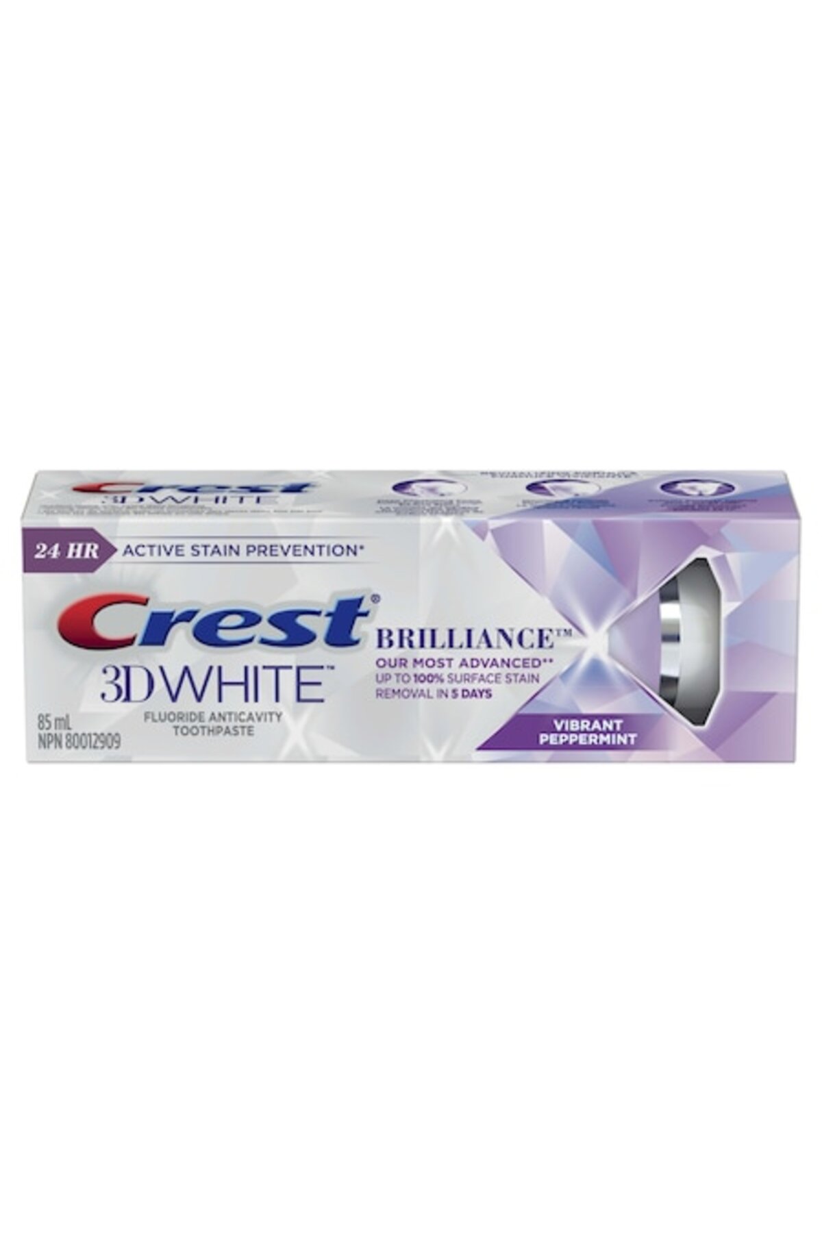 Crest 3D White Brilliance zubná pasta, intenzívne bieliaca, 85 ml