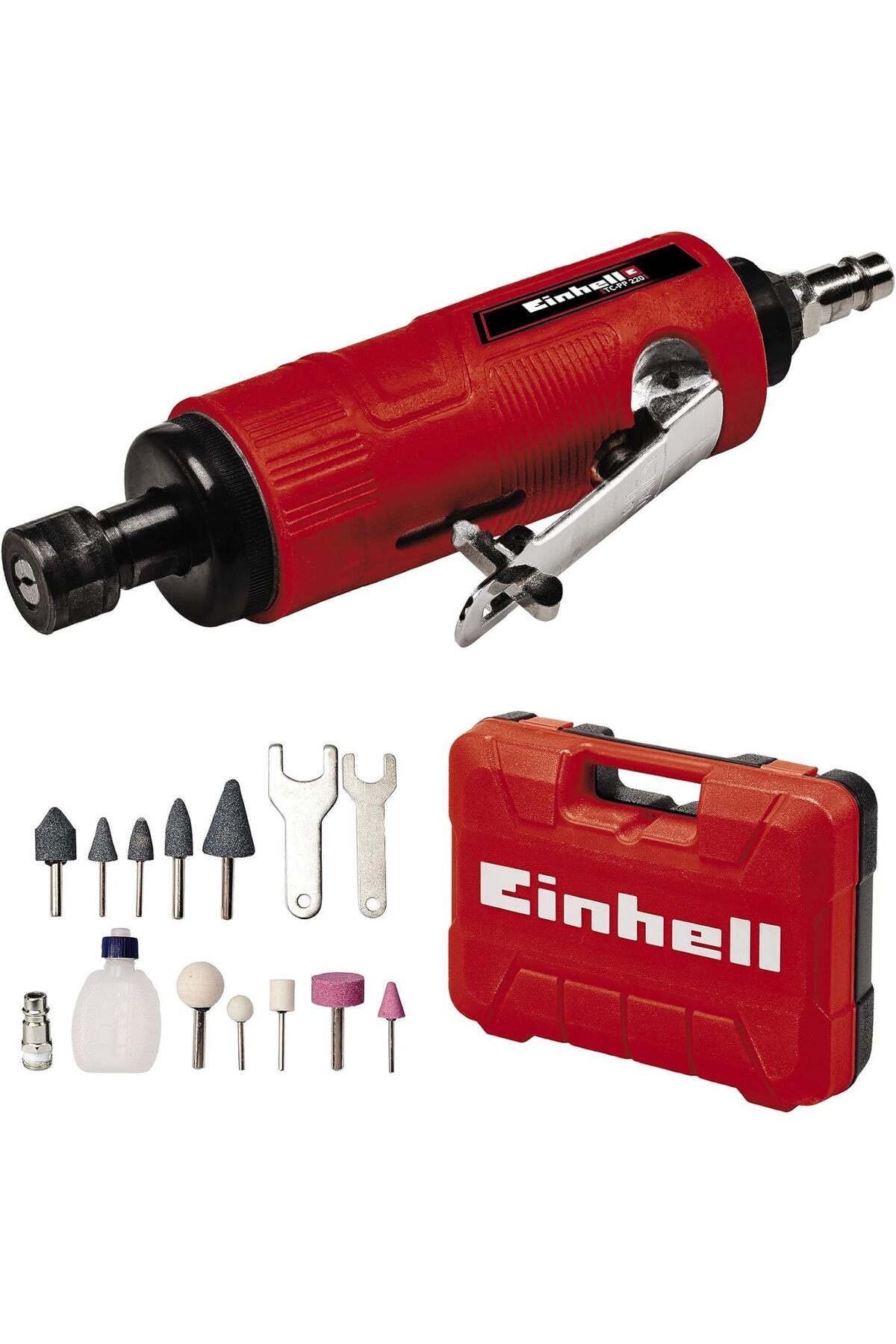 STOREMAX Havalı Kalıpçı Taşlama TC-PP 220 (zımparalama, parlatma, gravür ve çapak alma için, 10 taşlama ucu,