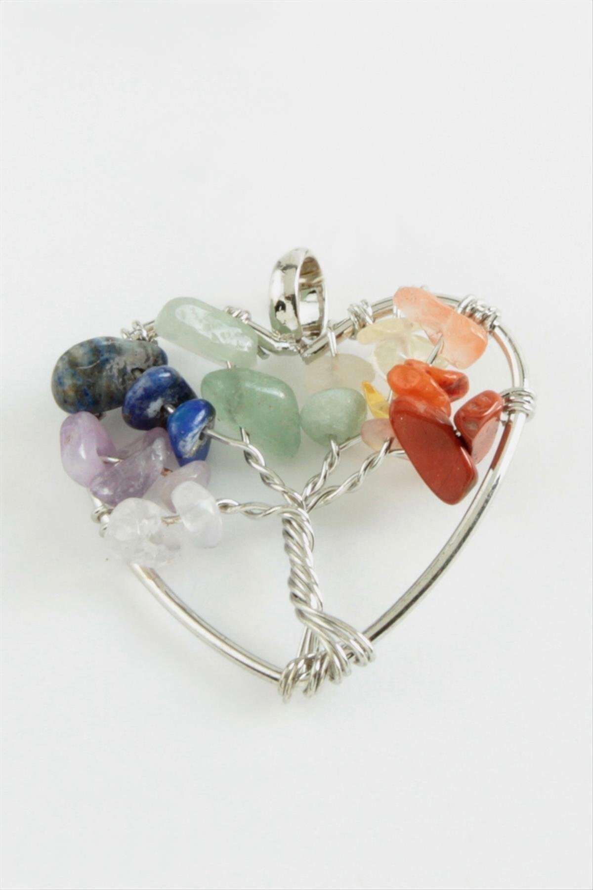 fantastik store Çakra Kalp Doğaltaş Kolye Ucu