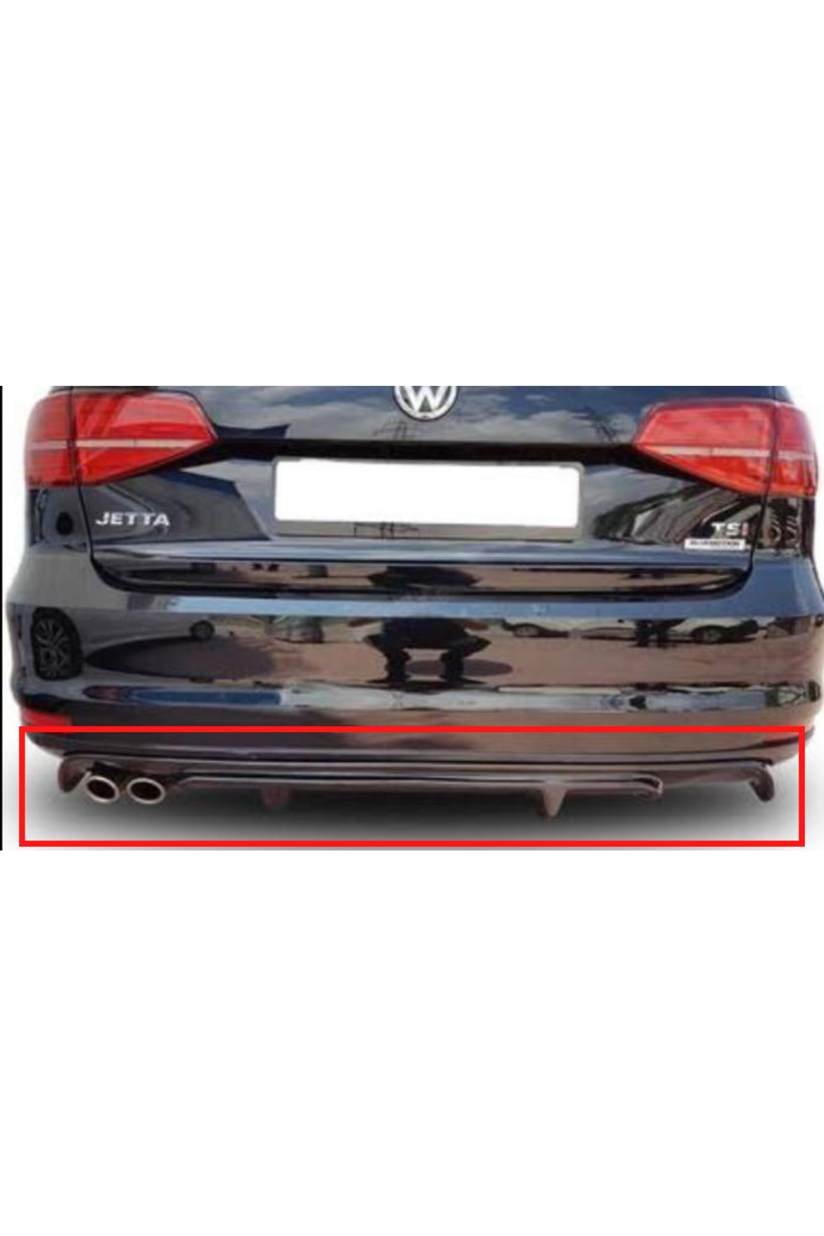 TÜRKSET JETTA MK 6.5 2015-2018 DİFÜZÖR (( PARLAK SİYAH ))