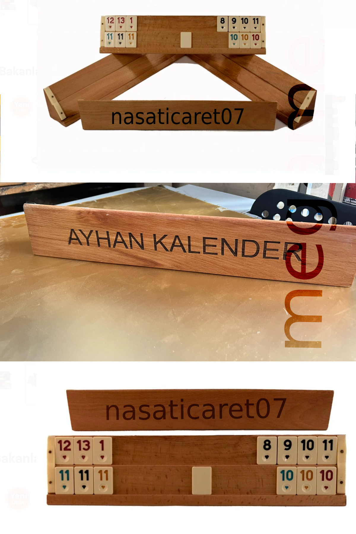 megame kişiye özel ahşap okey takımı, cilalı lüx , cafe kıraathane okey takımı şekil desen çizilebilir