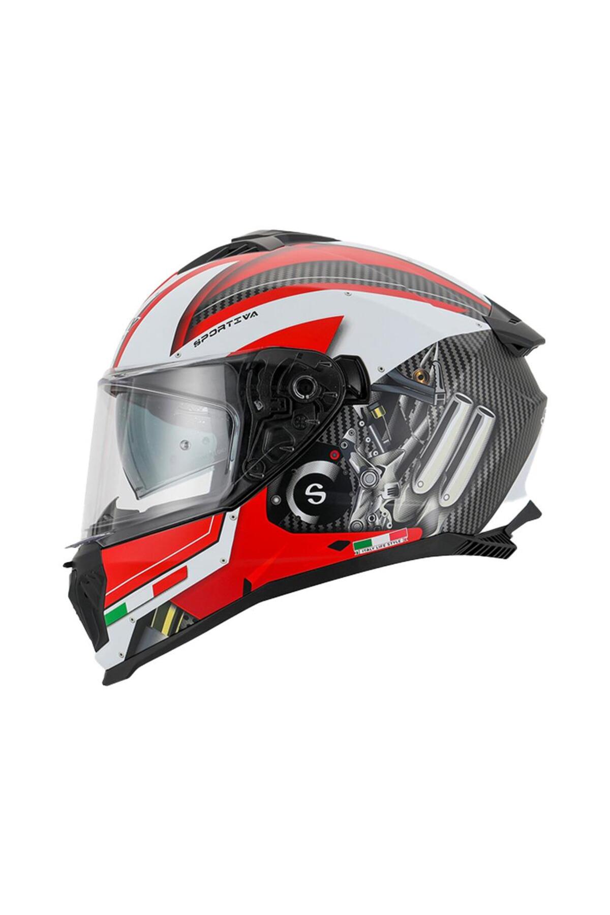 スギです。 Sway Xbyc 865 Engine Full Face Güneş Gözlüklü Kapalı Motosiklet