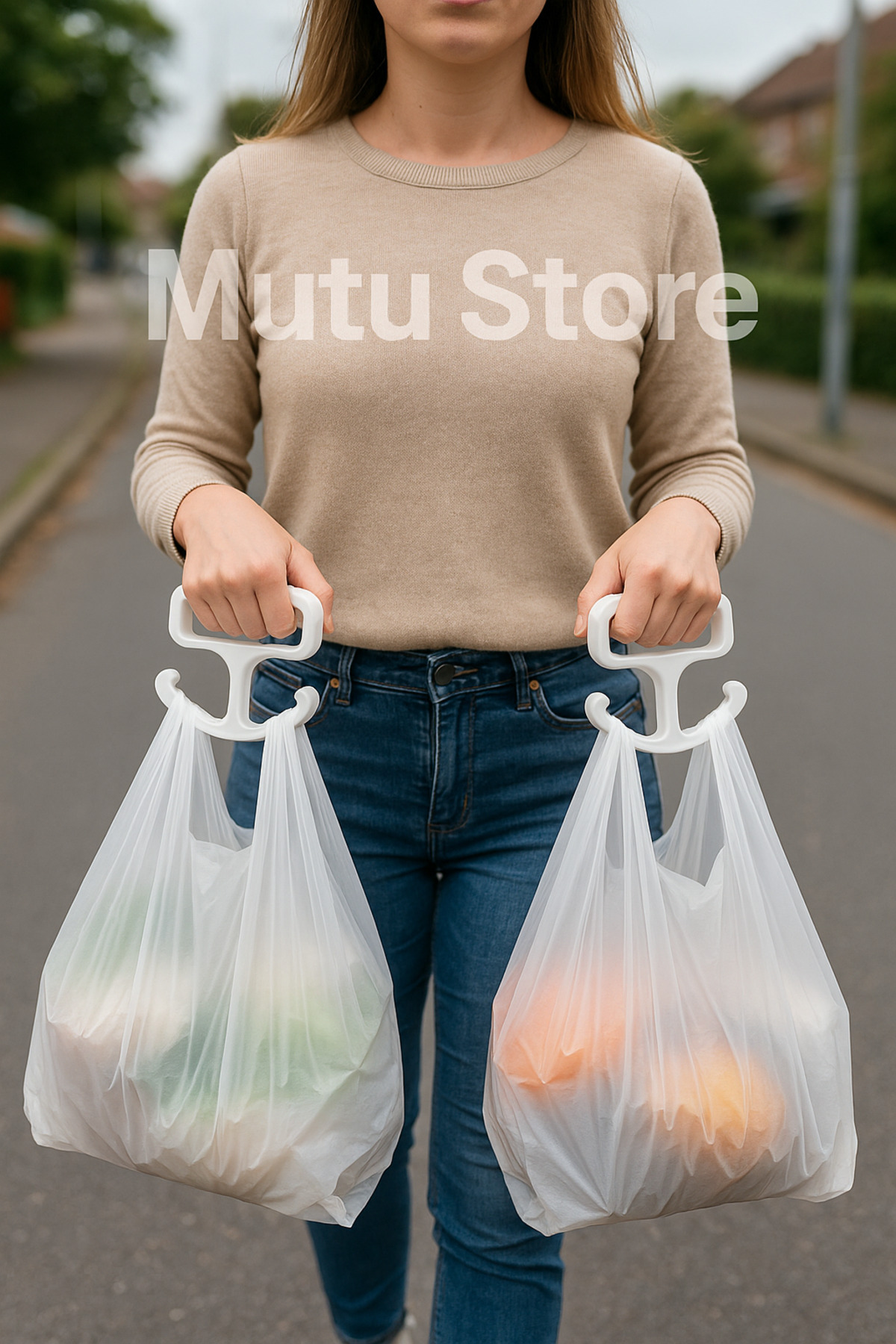 Mutu Store 2'Li Market-Pazar Poşet Taşıma Aparatı-Poşet Tutucu Taşıma Kiti
