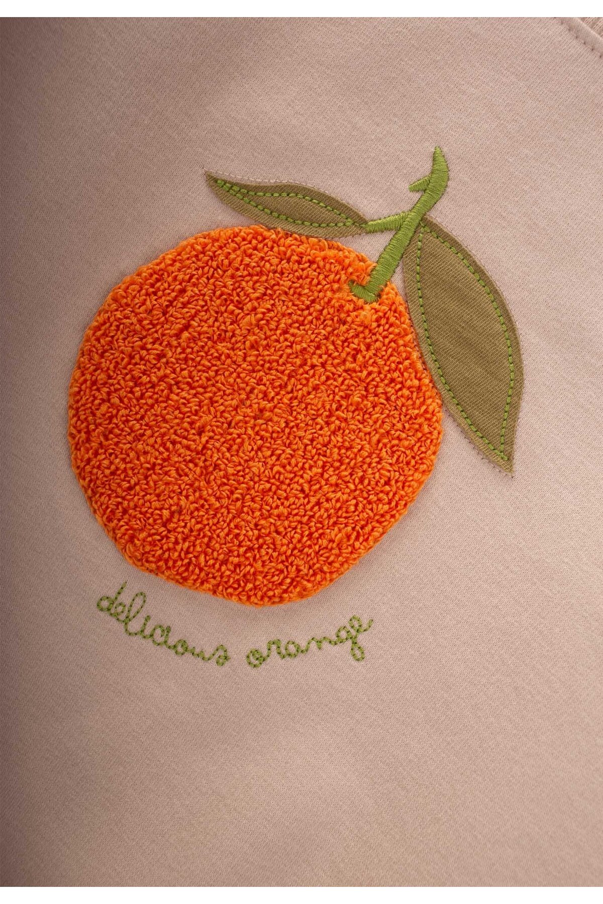 Cigit Süzene Nakışlı Sweatshirt 1-7 Yaş Bej fotoğrafı 3 (önizleme)