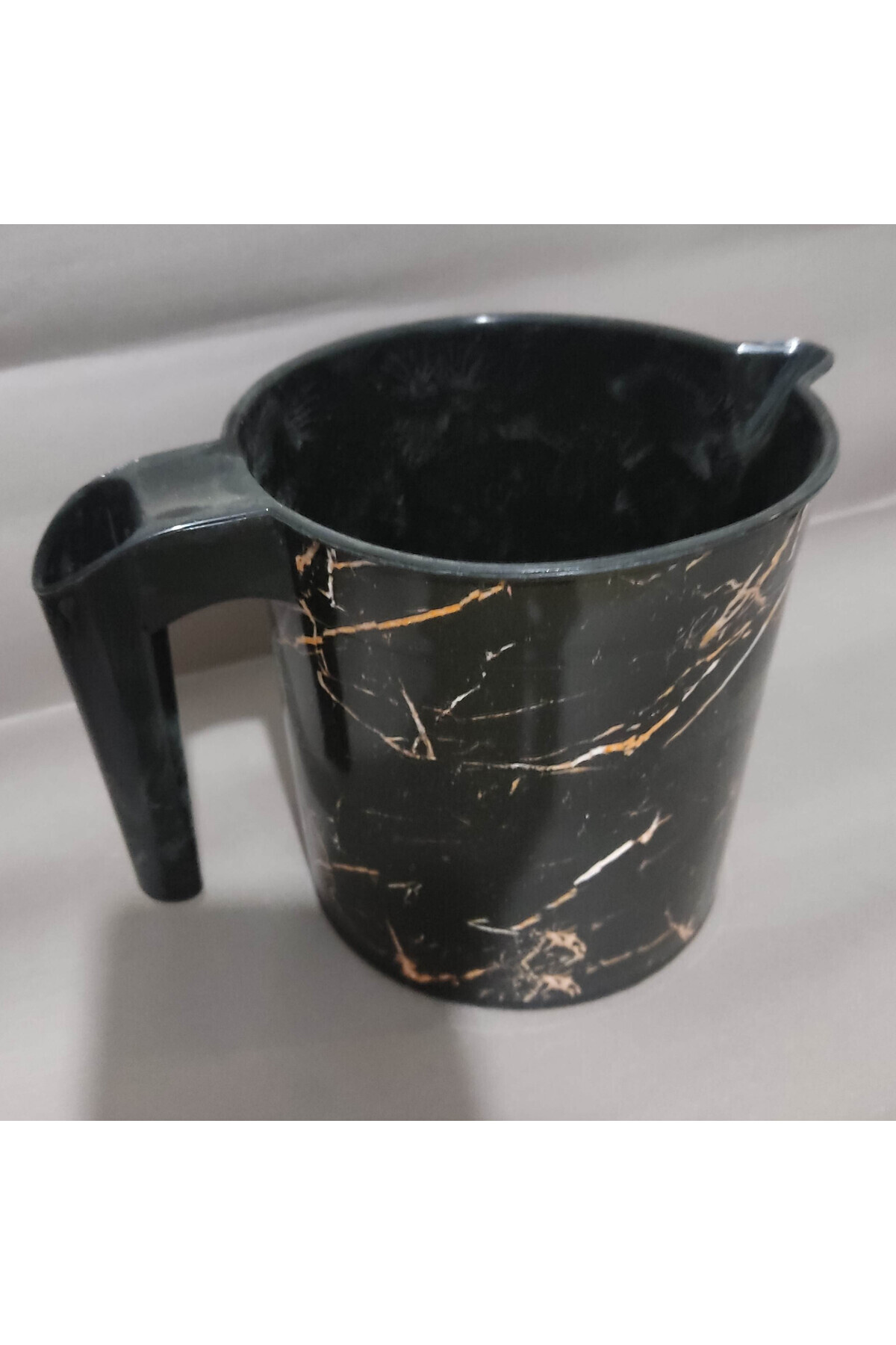 abnturk Desenli Maşrapa 1,4 Lt Siyah Mermer Tasarım – Şık, Dayanıklı, Kullanışlı Süper Ürün