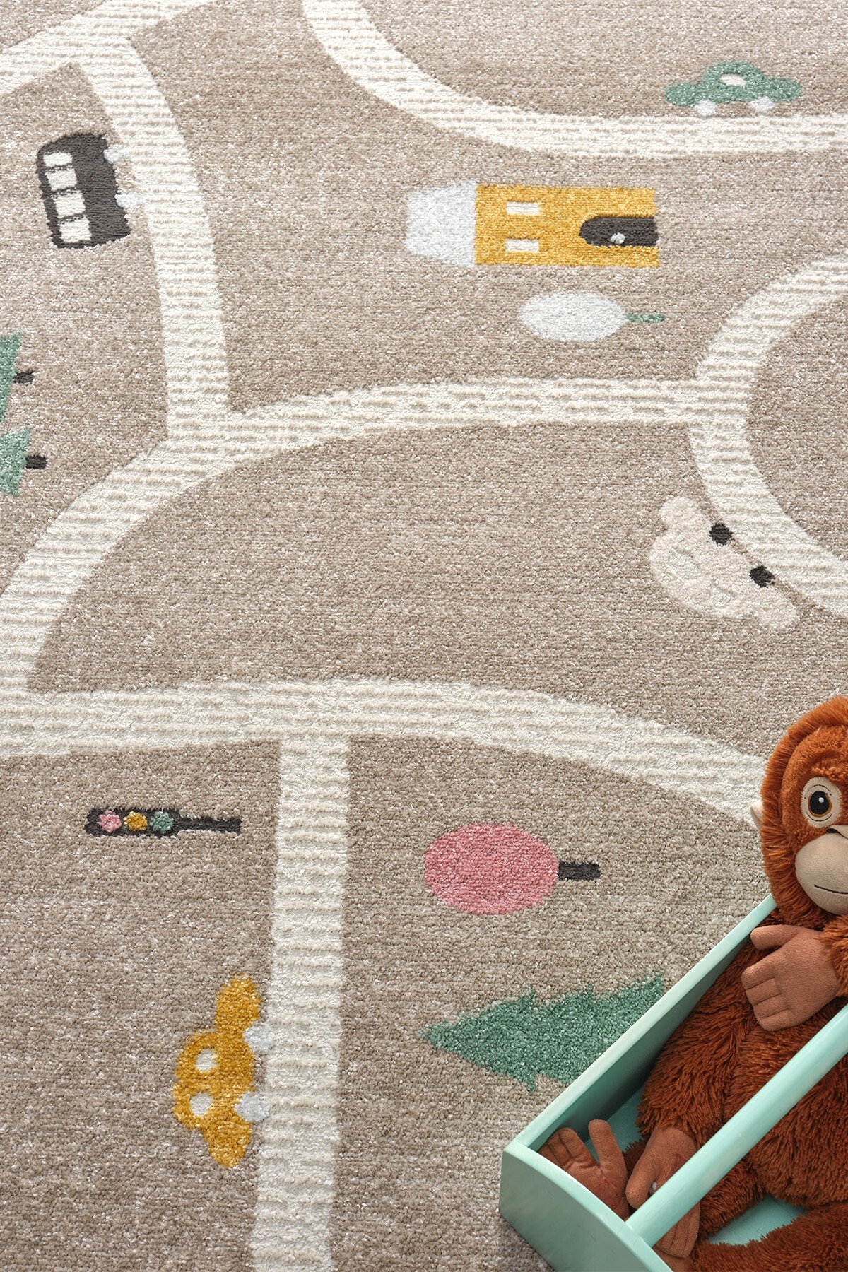 Eliz Home Yumuşak Dokuma Halı Leke Tutmaz Araba Yolu Bebek Odası Çocuk Odası Genç Odası Halısı Oyun Yol fotoğrafı 4 (önizleme)