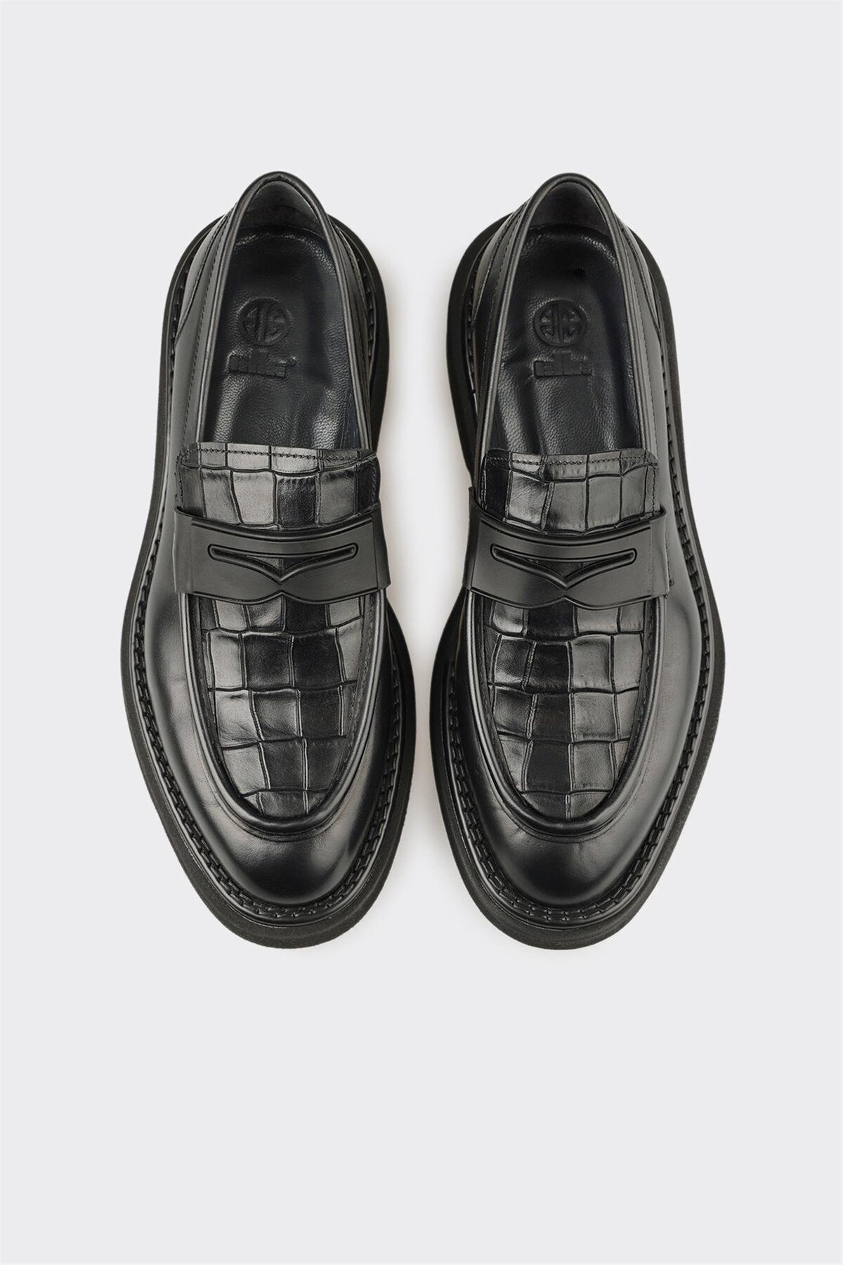 Elle Shoes Siyah Deri Erkek Günlük Ayakkabı görsel 4
