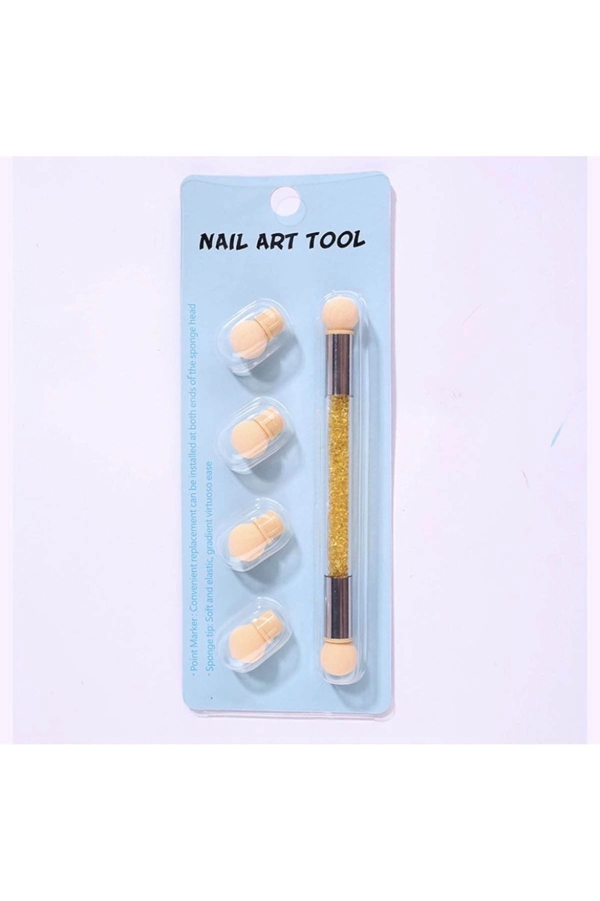 P Parla Nail Art Ombre Tırnak Süsleme Süngeri - Yedek Uçlu Kalıcı Oje Sünger Seti
