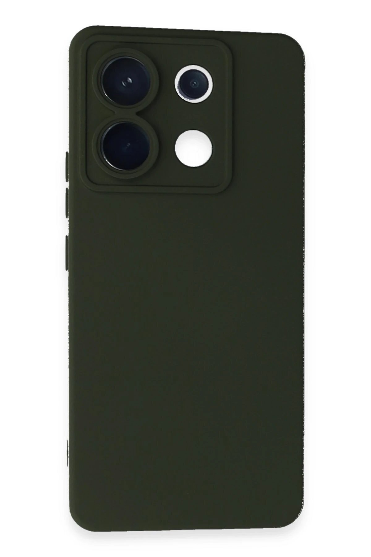 Northcity Xiaomi Redmi Note 13 Pro 5G Uyumlu Kılıf Nano içi Kadife Silikon - Koyu Yeşil-(5796)