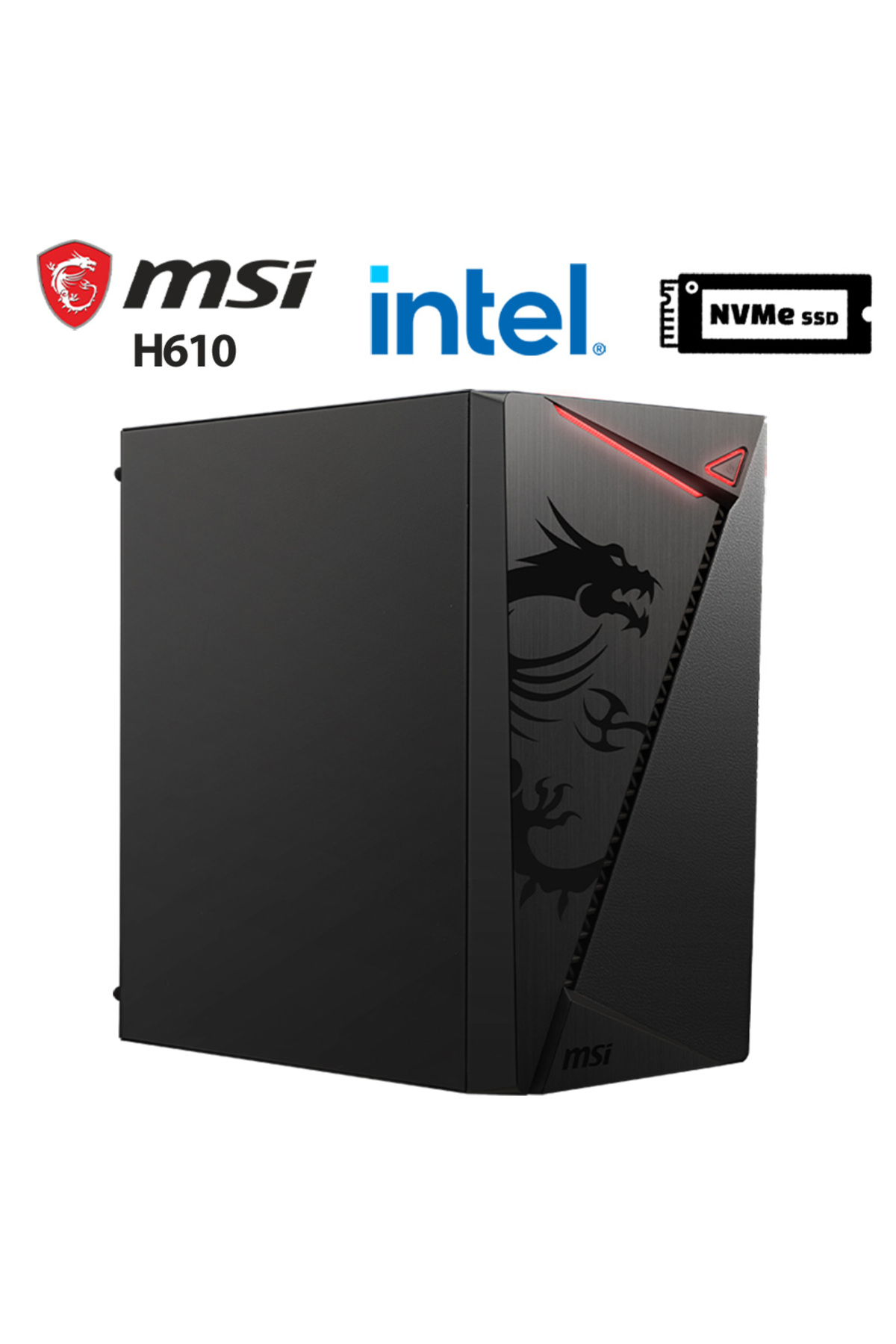 Xaser SHIELD X3 i5 14400F 16GB Ram 512GB M.2 NVMe SSD 2GB GT610
