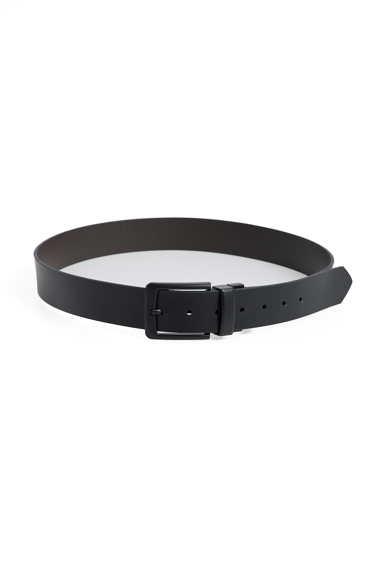 Garbalia  Neolit Çift Taraflı Kullanılabilen Siyah Kahverengi 2 Renkli Döner Tokalı Erkek Kemeri - Görsel 2