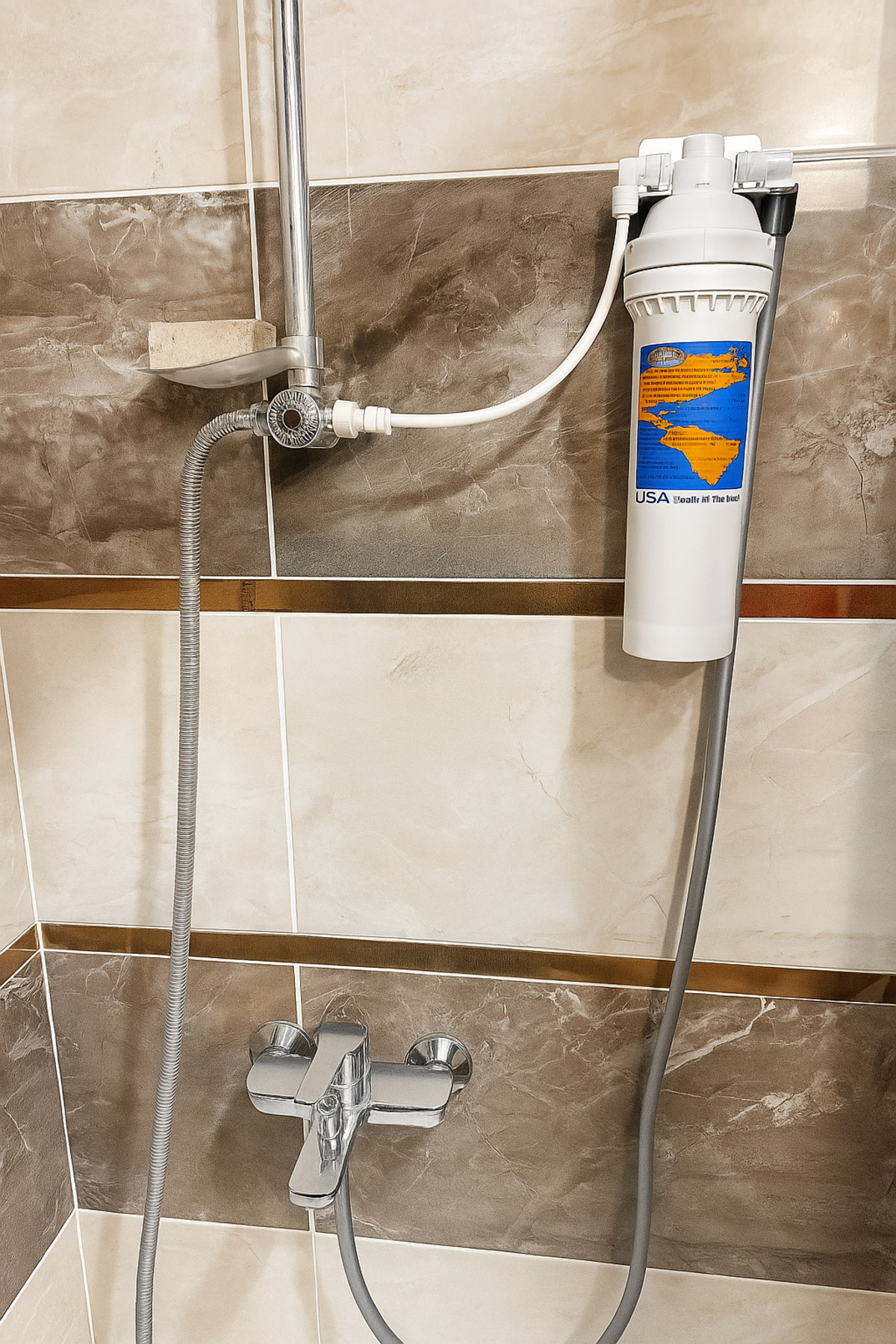 Omnipure ELF T-40 Banyo Karbon Duş Filtresi - Musluğa Kolay Montaj – Yoğun Karbon Filtre Teknolojisi