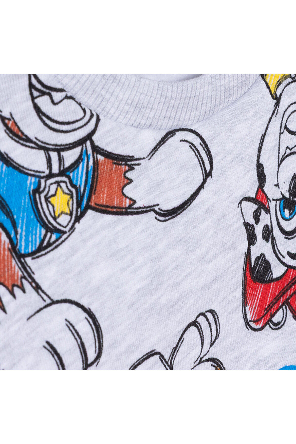PAW PATROL Erkek Bebek Eşofman Takımı Şardonlu Bisiklet Yaka Uzun Kol Ribanalı Paça fotoğrafı 3 (önizleme)