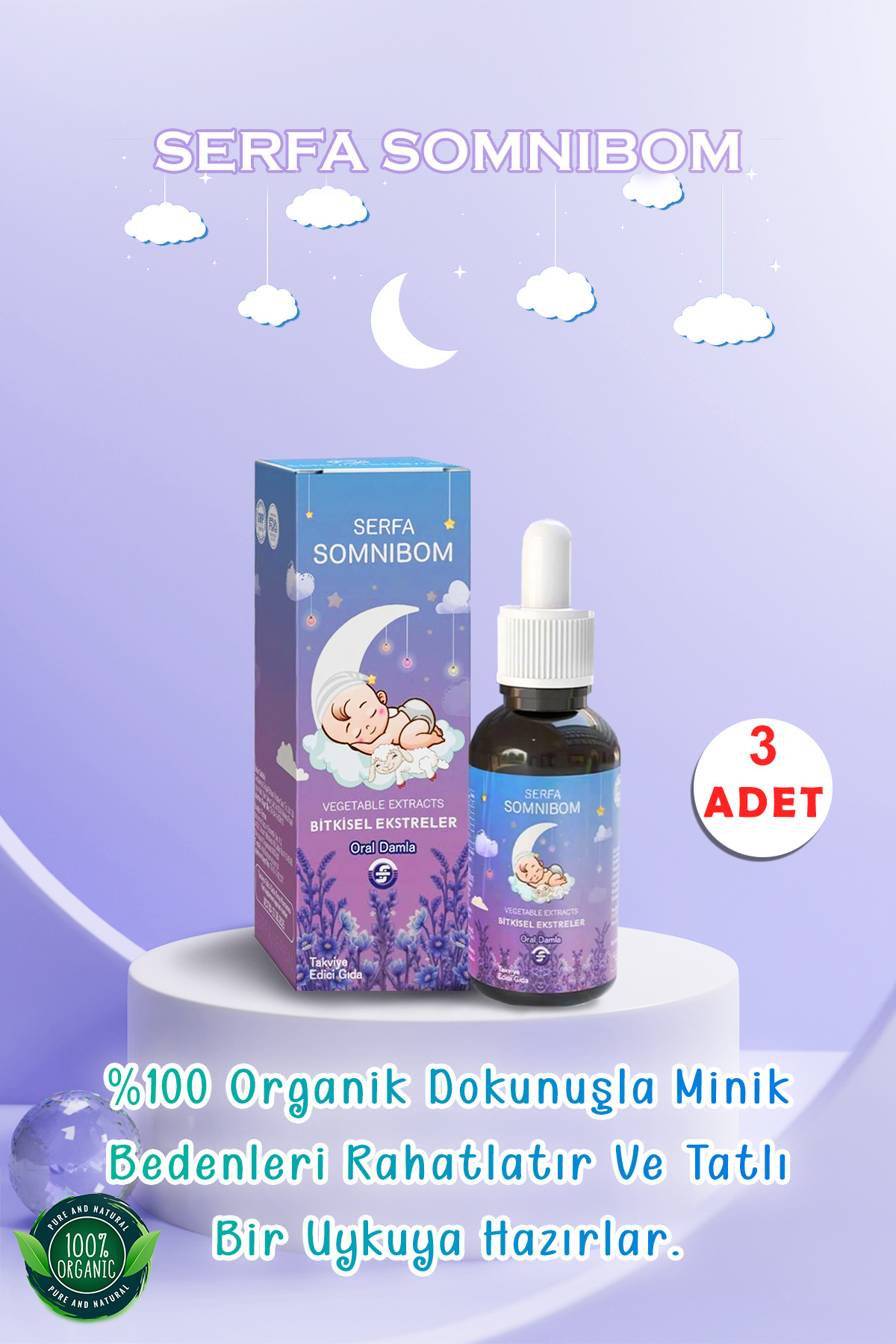SERFA SOMNIBOM SOMNİBOM BİTKİSEL DAMLA - 3 ADET