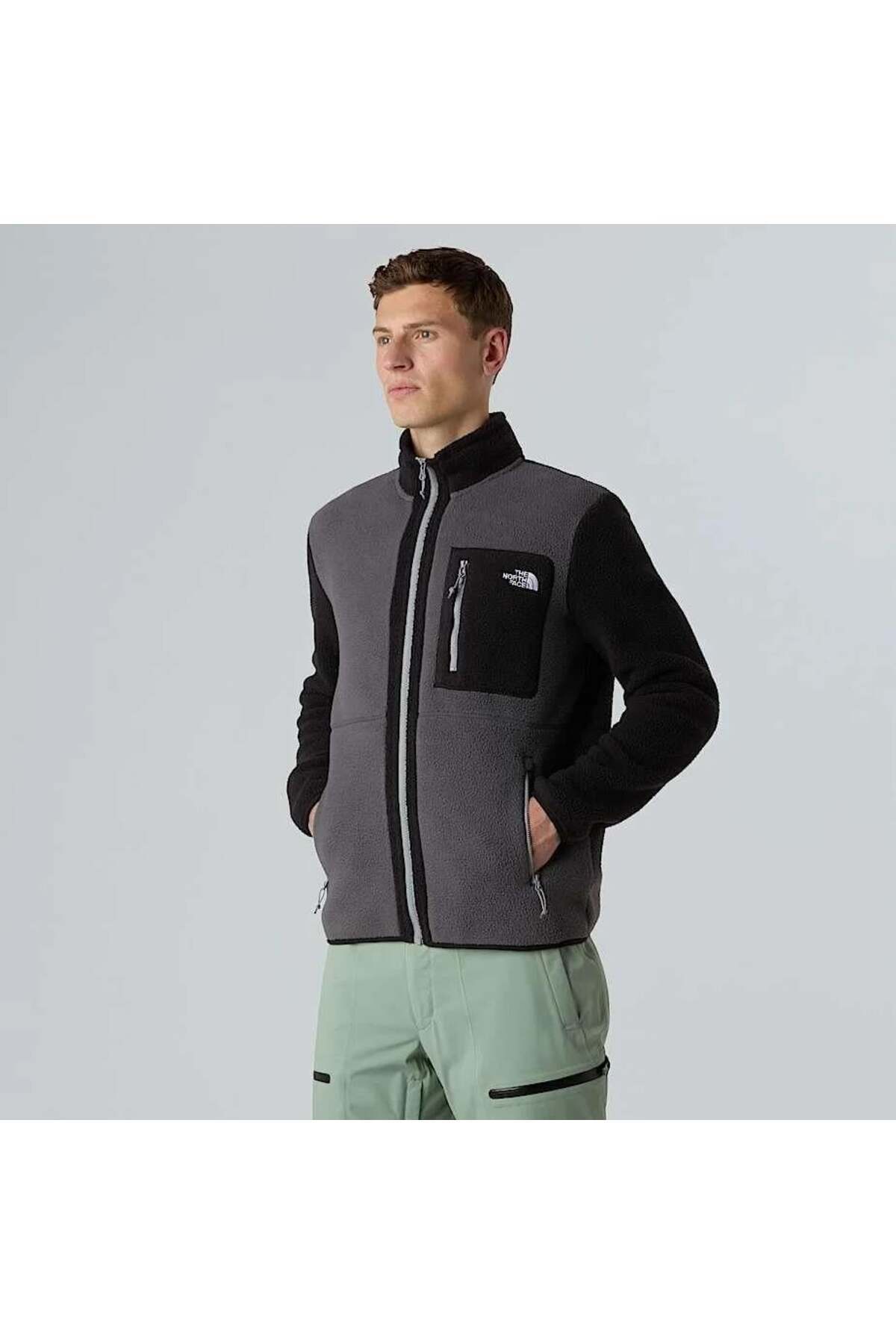 نورث فیس کاپشن پشمی مردانه تمام زیپ M Yumiori