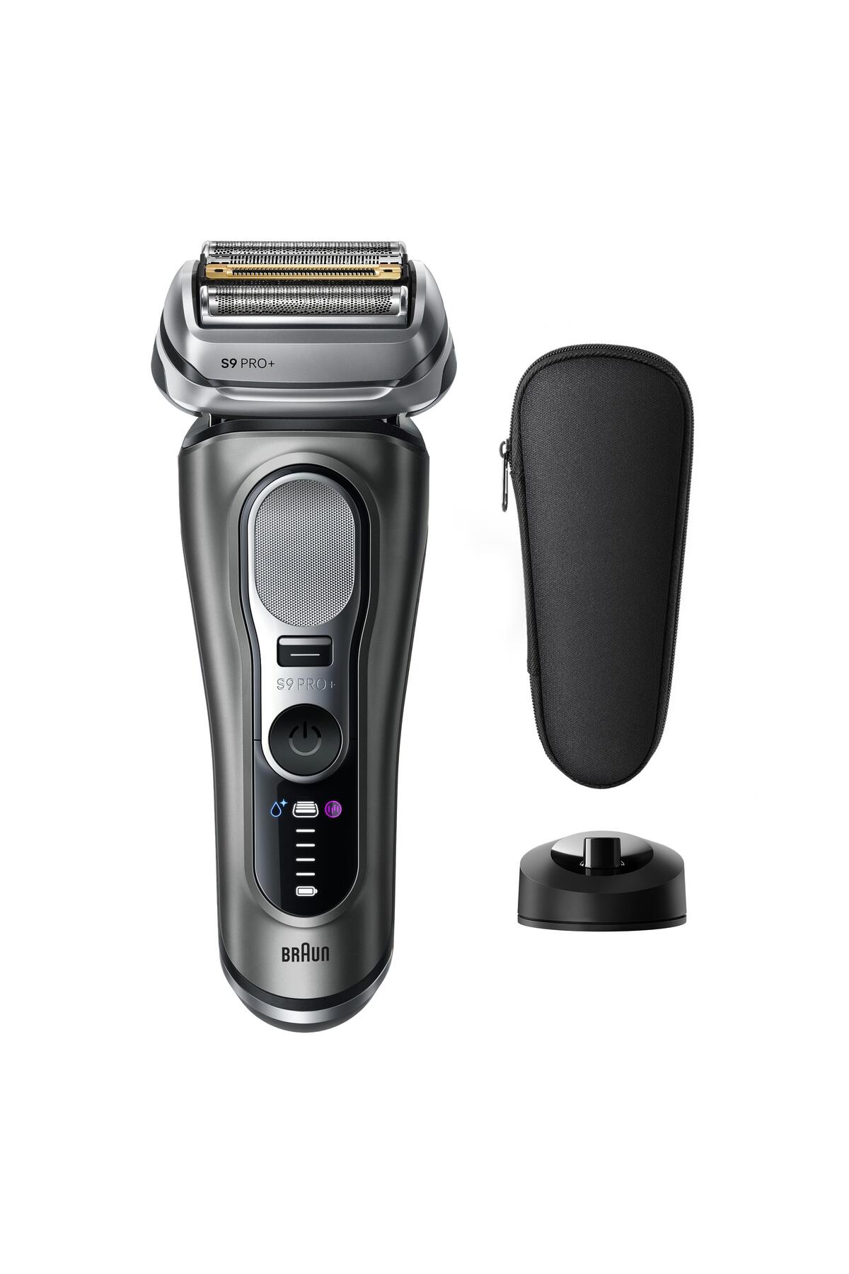 ماشین اصلاح برقی سری 9 PRO+، مناسب برای استفاده خشک و مرطوب، همراه با پایه شارژ، مدل 9615S