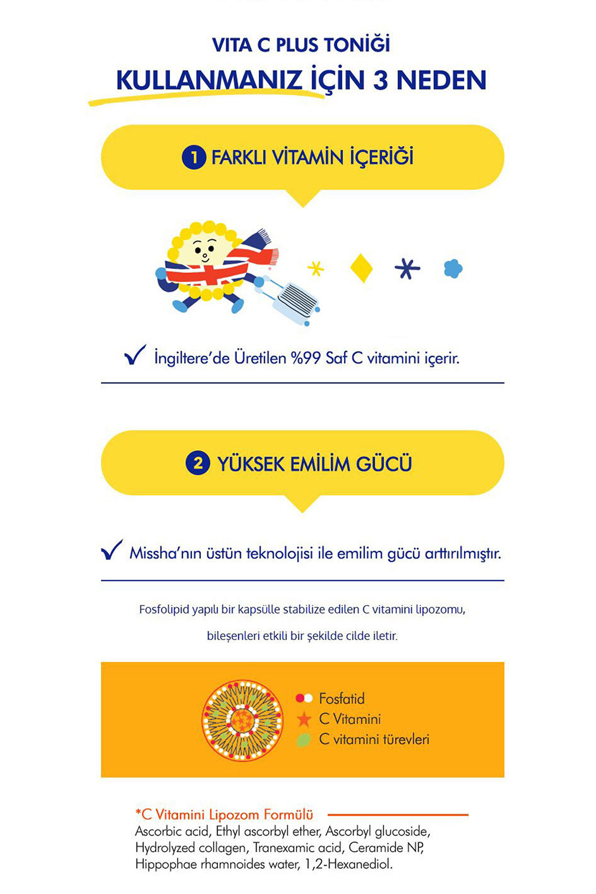 C Vitamini İçerikli, Leke Karşıtı, Deneme Boyu Cilt Bakım Seti Vita C Plus Trial Kit (Toner&Ampoule) — 8375 — تصویر 7 از 9