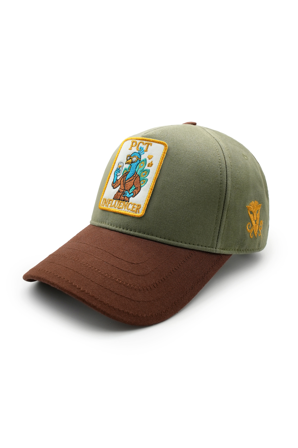 Vorel Unisex Nakışlı Trucker Şapka Influencer Tavus Kuşu Tasarım Günlük Spor Tarz Ayarlanabilir