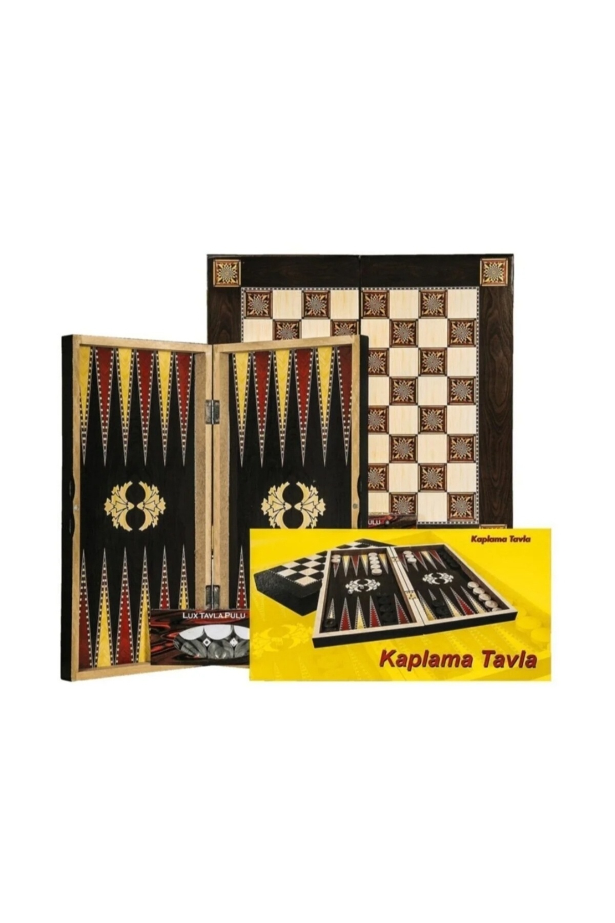 abnturk Yüksek kalite orta boy tavla oyun takımı