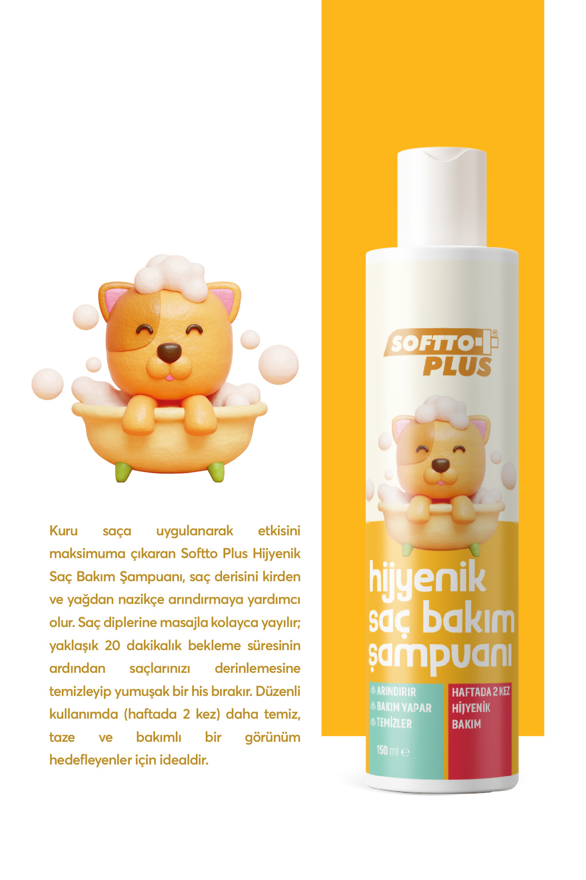 Hijyenik Saç Bakım Şampuanı 150 ml - Ürün görseli