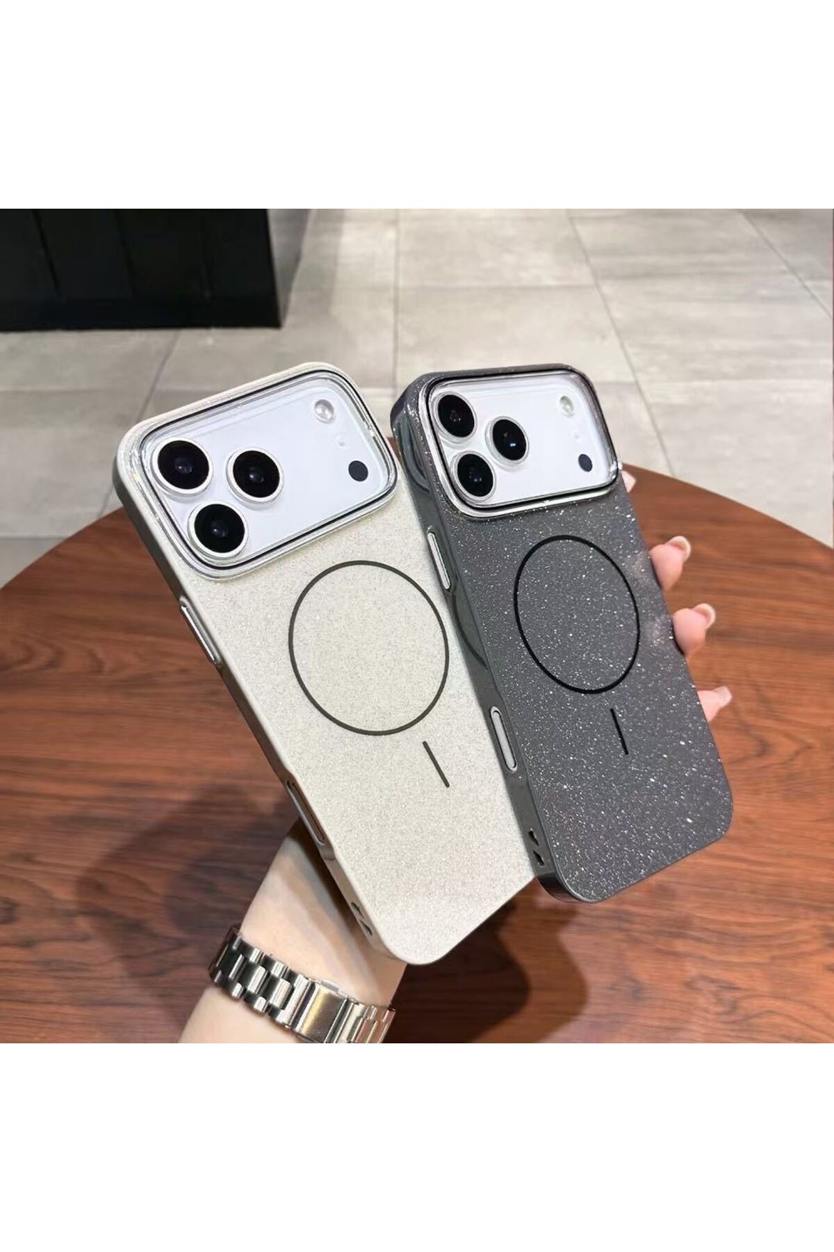 OSG iPhone 17 Pro Max Uyumlu Magsafe Destekli Ultra Premium Sim İşlemeli Koruyucu Telefon Kılıfı