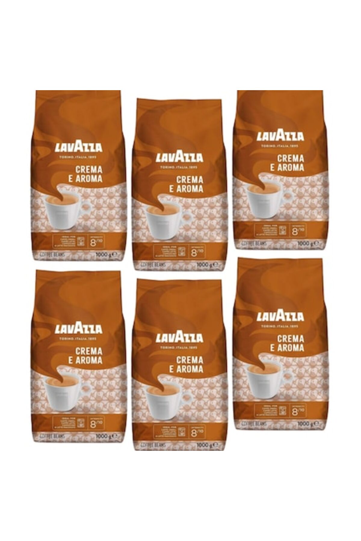 LavAzza Πακέτο 6 x Κρέμα και αρωματική καφές σε κόκκους 1kg
