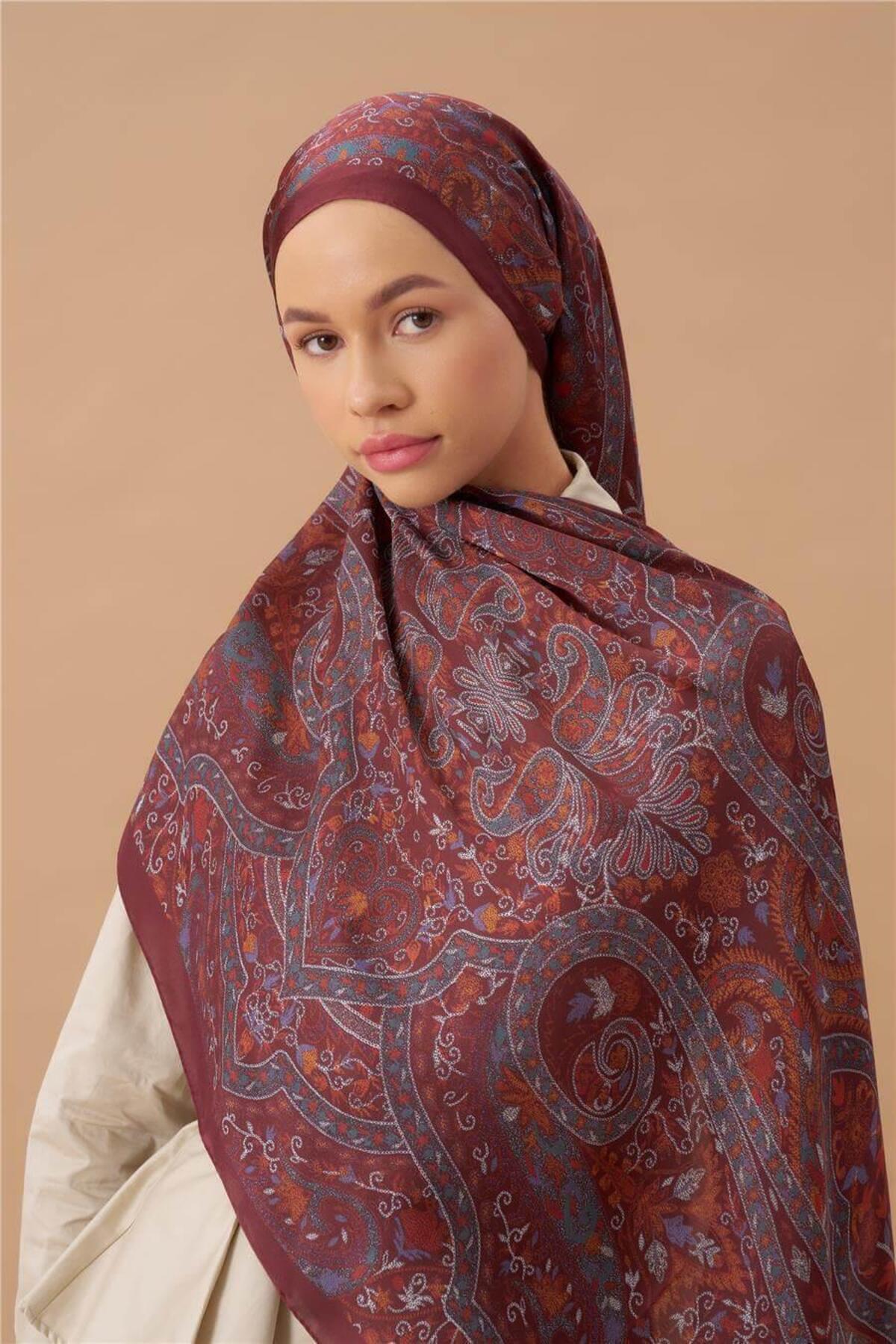 İpekhan Jardin Secret Collection Hint Vual İpek Şal 5011-13