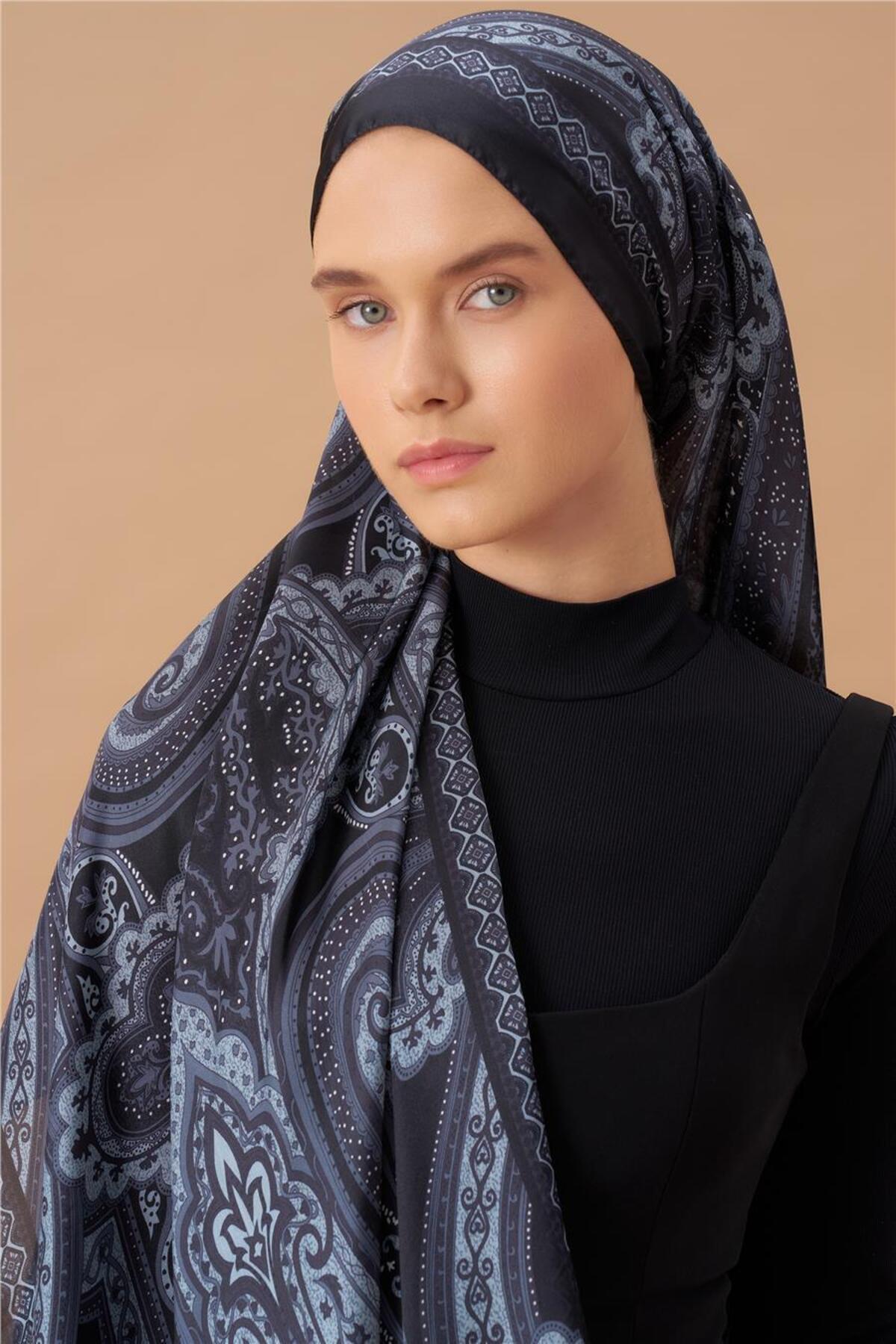 İpekhan Jardin Secret Collection Hint Vual İpek Şal 5012-07