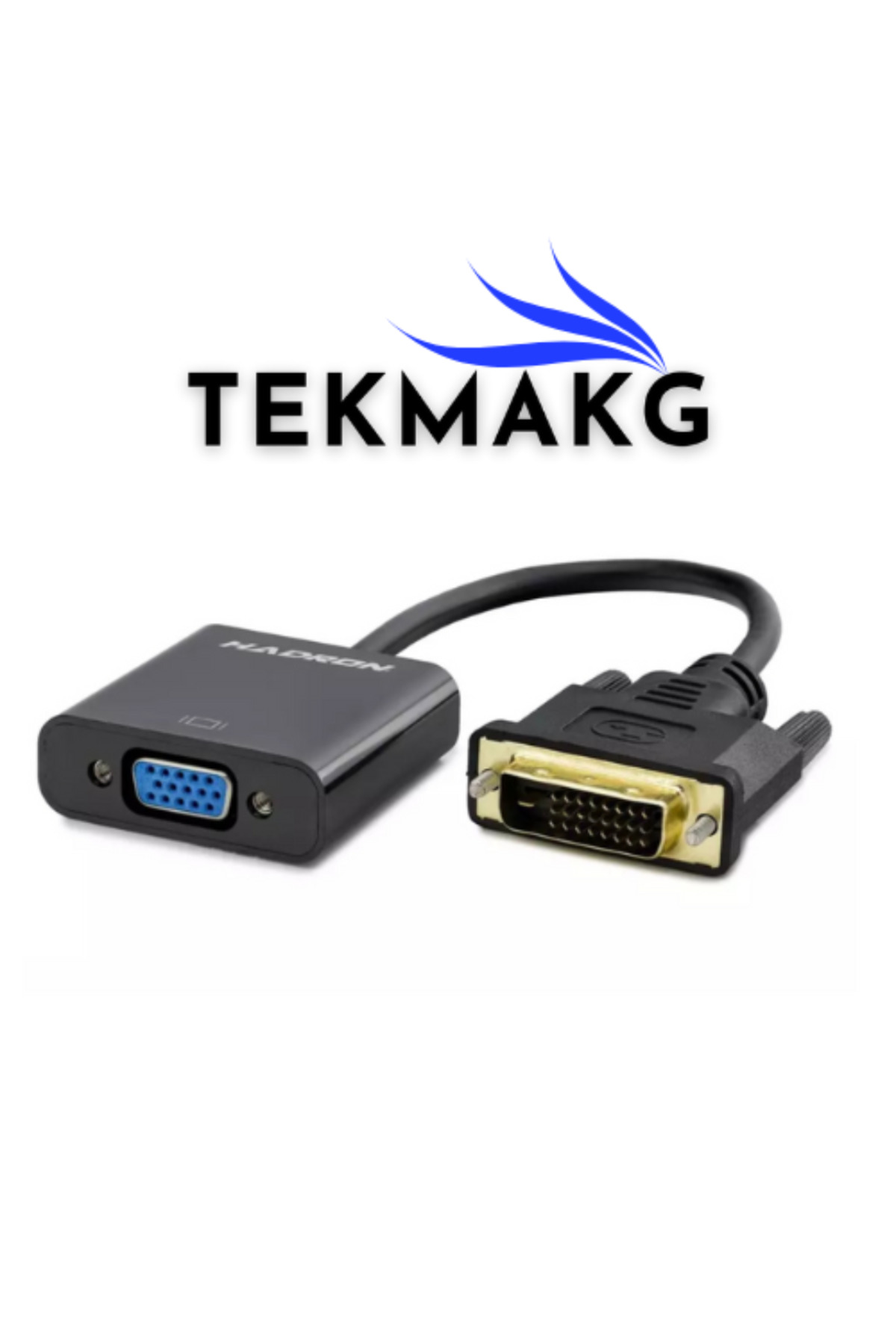 DVI to VGA Çevirici Adaptör M/F 24+1 | 1080P Full HD Görüntü Dönüştürücü