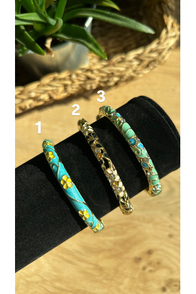 AYLAKAYA 2 Numaralı Mineli Bileklik (Siyah Detaylı)